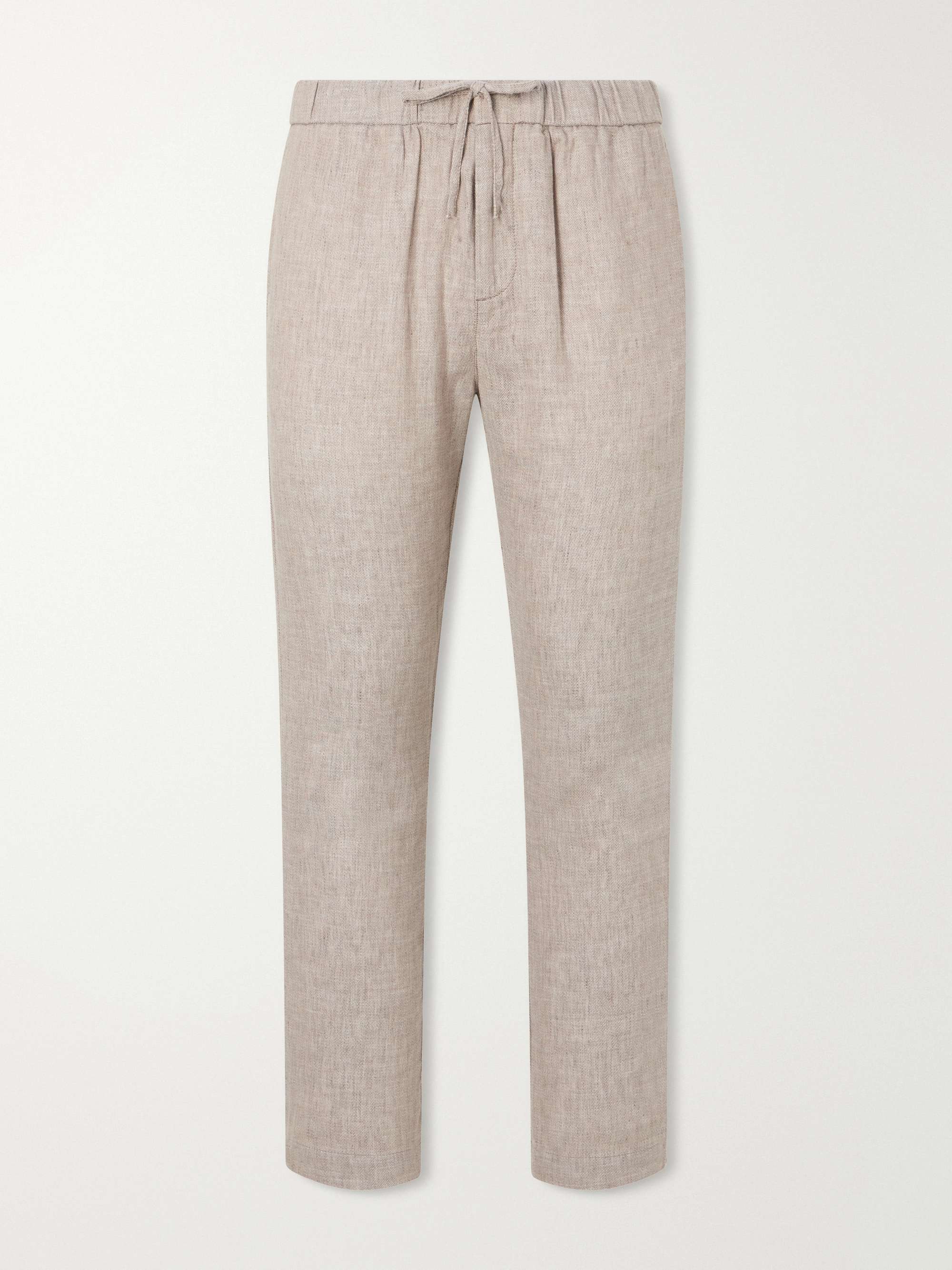 FRESCOBOL CARIOCA Linen and Cotton-Blend Drawstring Trousers