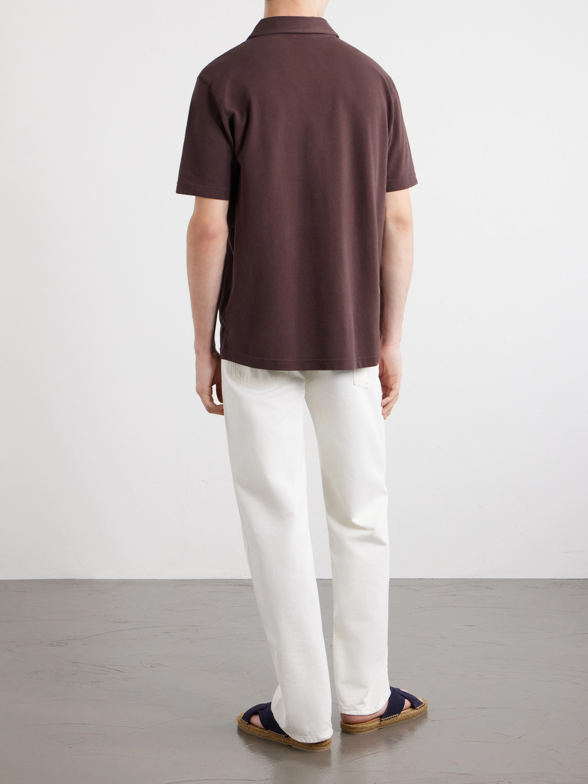 Luca Organic Cotton Piqué Polo Shirt