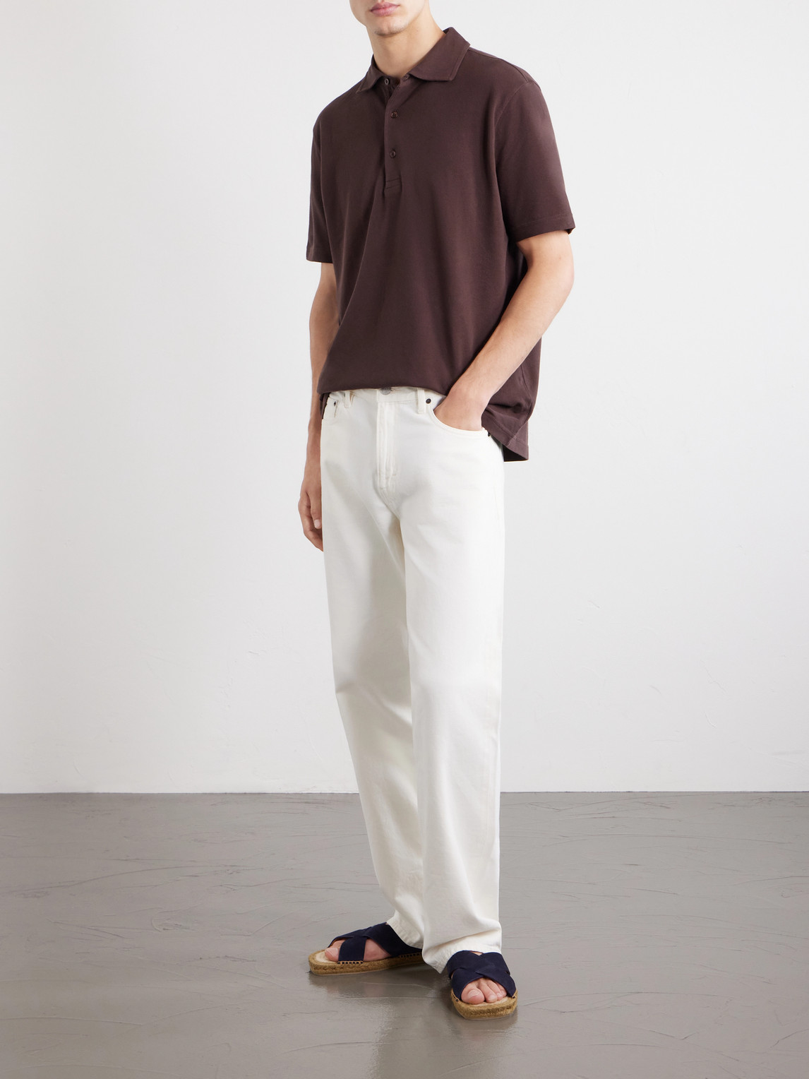 Luca Organic Cotton Piqué Polo Shirt