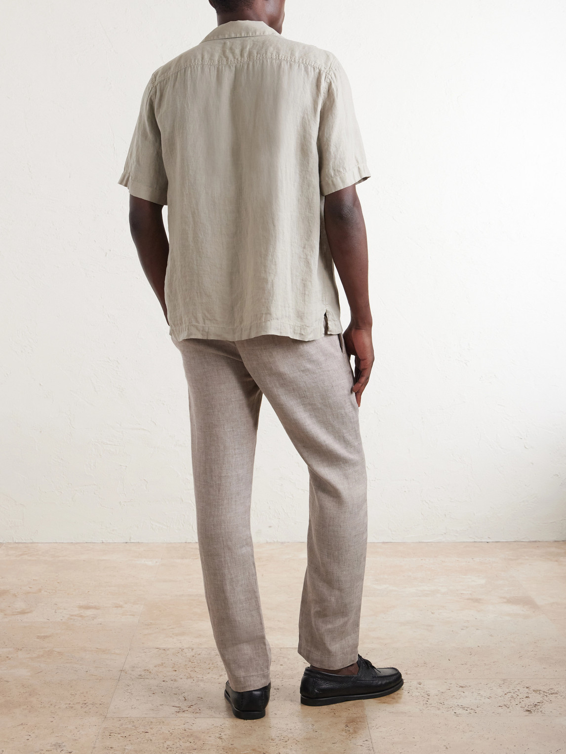 Frescobol Carioca Angelo Camp-Collar Linen Shirt - Men | Thumbnail 4 Frescobol Carioca Angelo Camp-Collar Linen Shirt - Men | Thumbnail 4