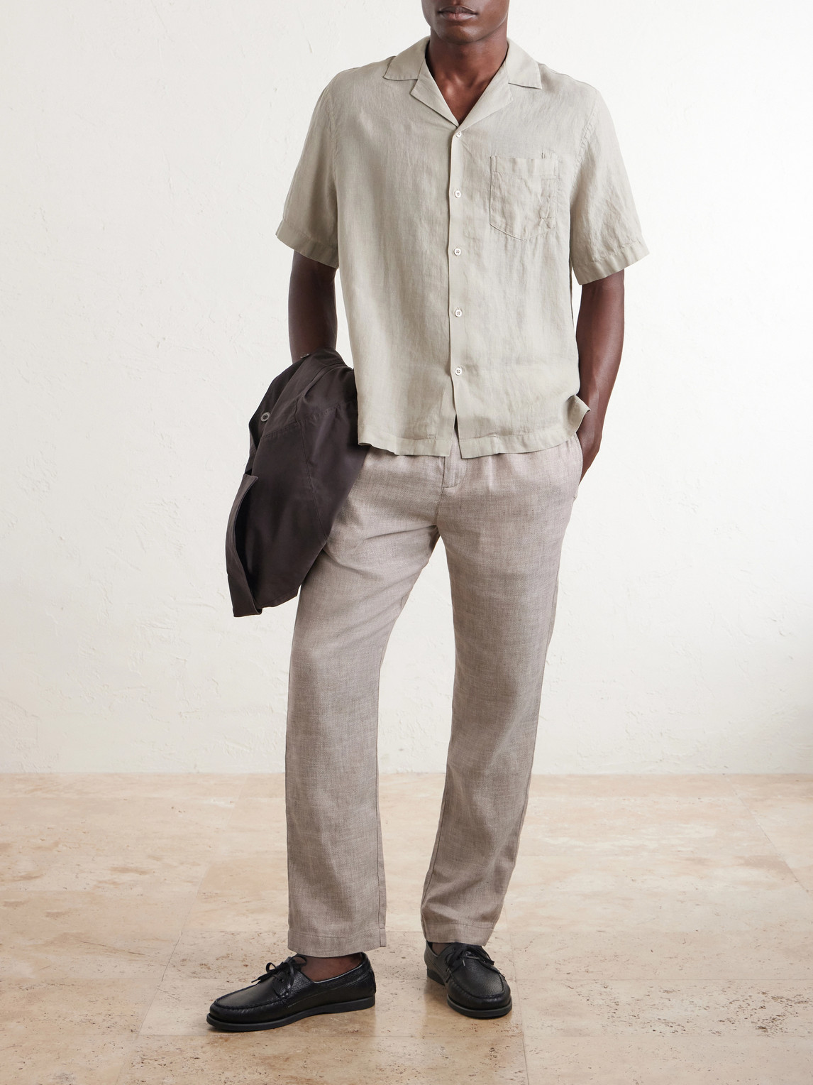 Frescobol Carioca Angelo Camp-Collar Linen Shirt - Men | Thumbnail 2 Frescobol Carioca Angelo Camp-Collar Linen Shirt - Men | Thumbnail 2
