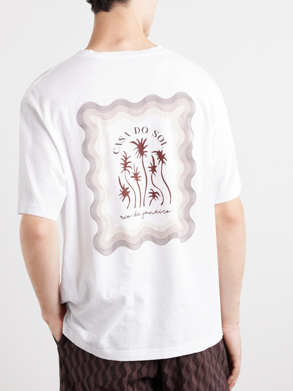 Dinis Printed Cotton-Jersey T-Shirt