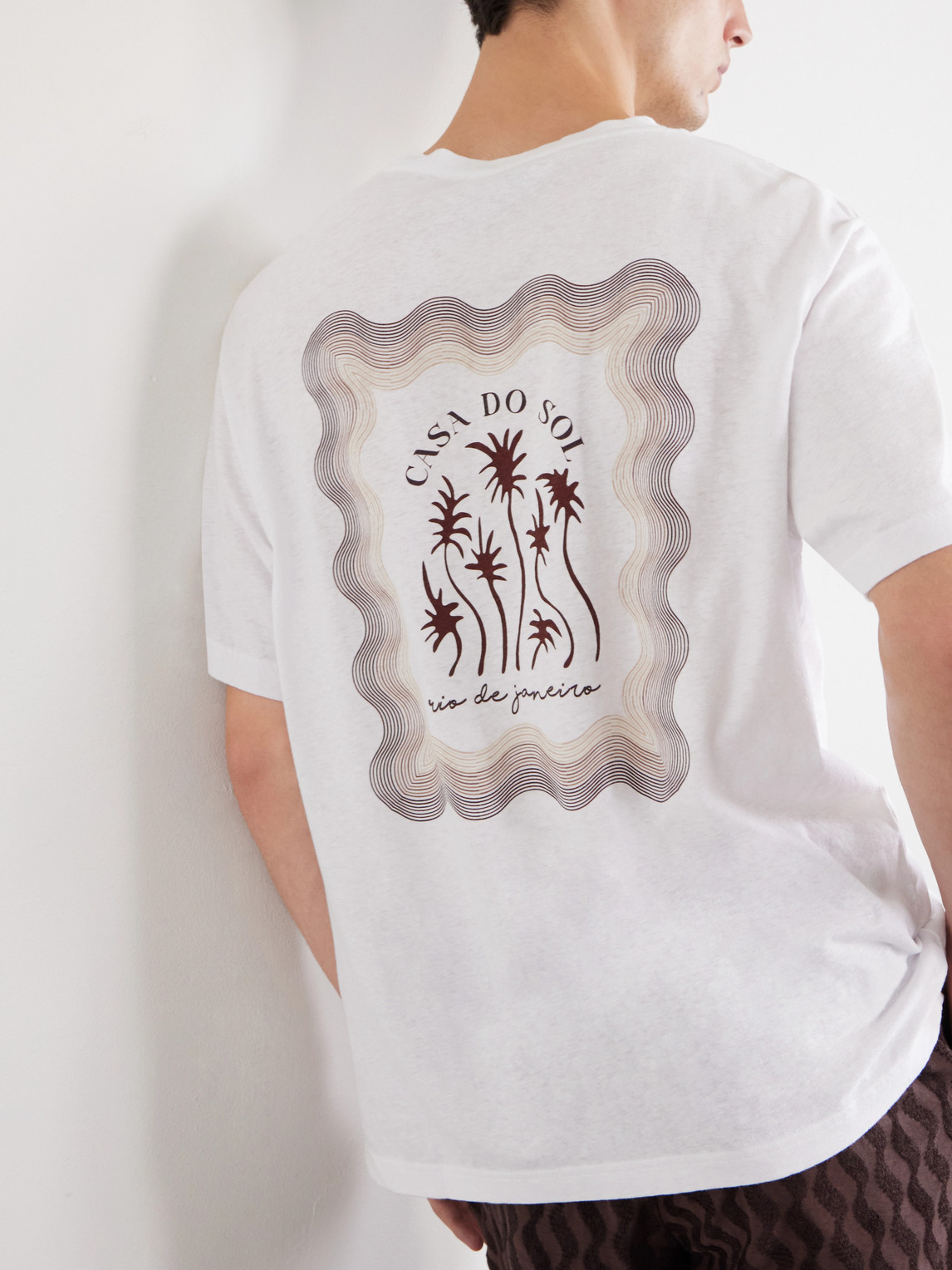 Dinis Printed Cotton-Jersey T-Shirt