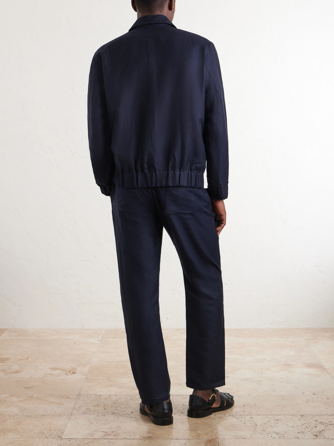 Tomas Cotton And Linen-Blend Blouson Jacket