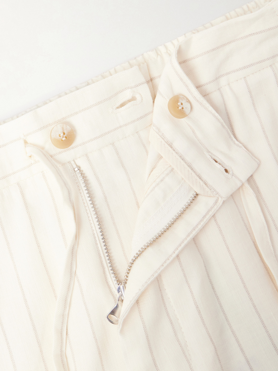 Frescobol Carioca Straight-Leg Striped Linen and Cotton-Blend Drawstring Shorts - Men | Thumbnail 6 Frescobol Carioca Straight-Leg Striped Linen and Cotton-Blend Drawstring Shorts - Men | Thumbnail 6