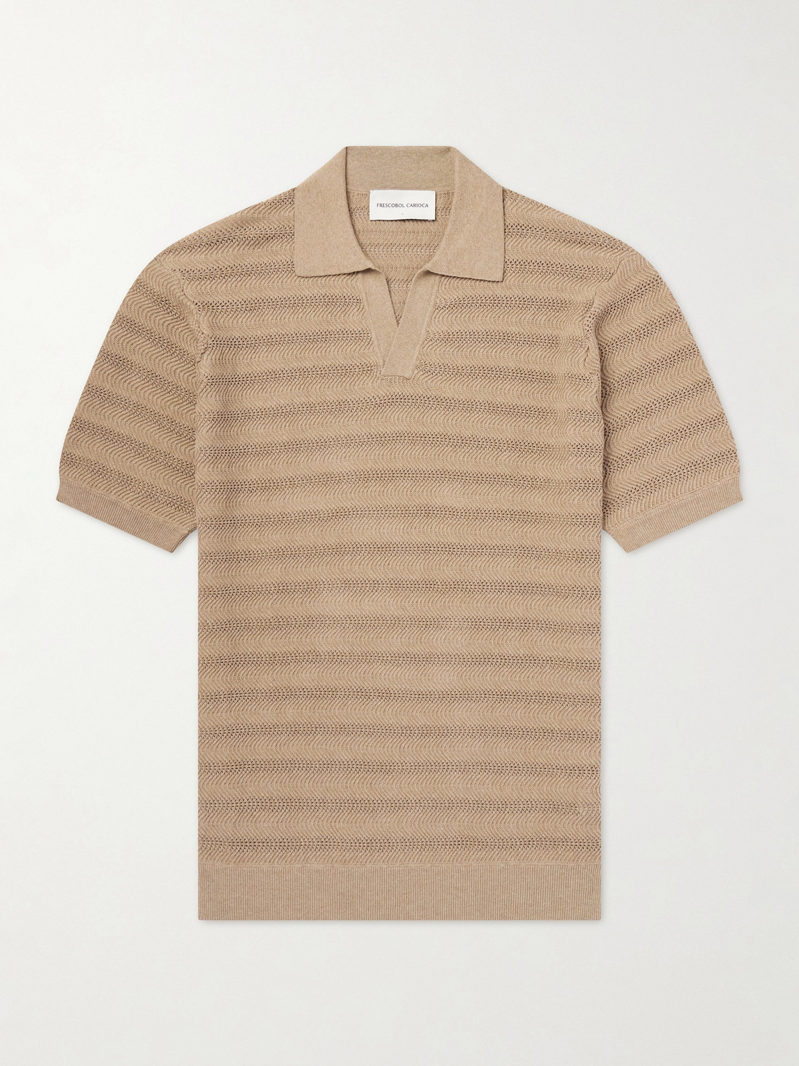 Frescobol Carioca Rino Open-Knit Cotton Polo Shirt - Men