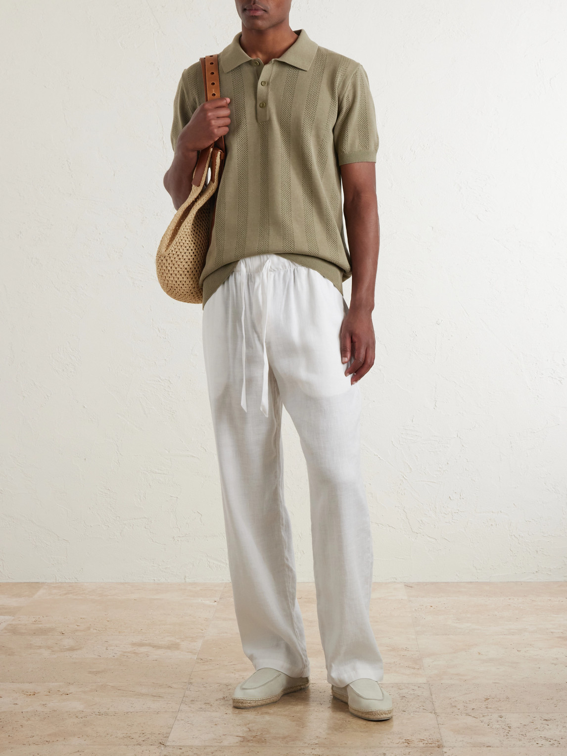 Frescobol Carioca Vidal Cotton Polo Shirt - Men | Thumbnail 2 Frescobol Carioca Vidal Cotton Polo Shirt - Men | Thumbnail 2