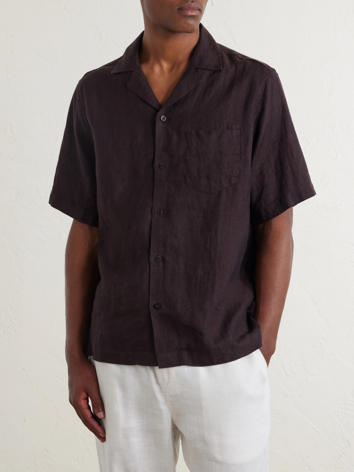 Frescobol Carioca Angelo Camp-Collar Linen Shirt - Men | Thumbnail 3 Frescobol Carioca Angelo Camp-Collar Linen Shirt - Men | Thumbnail 3