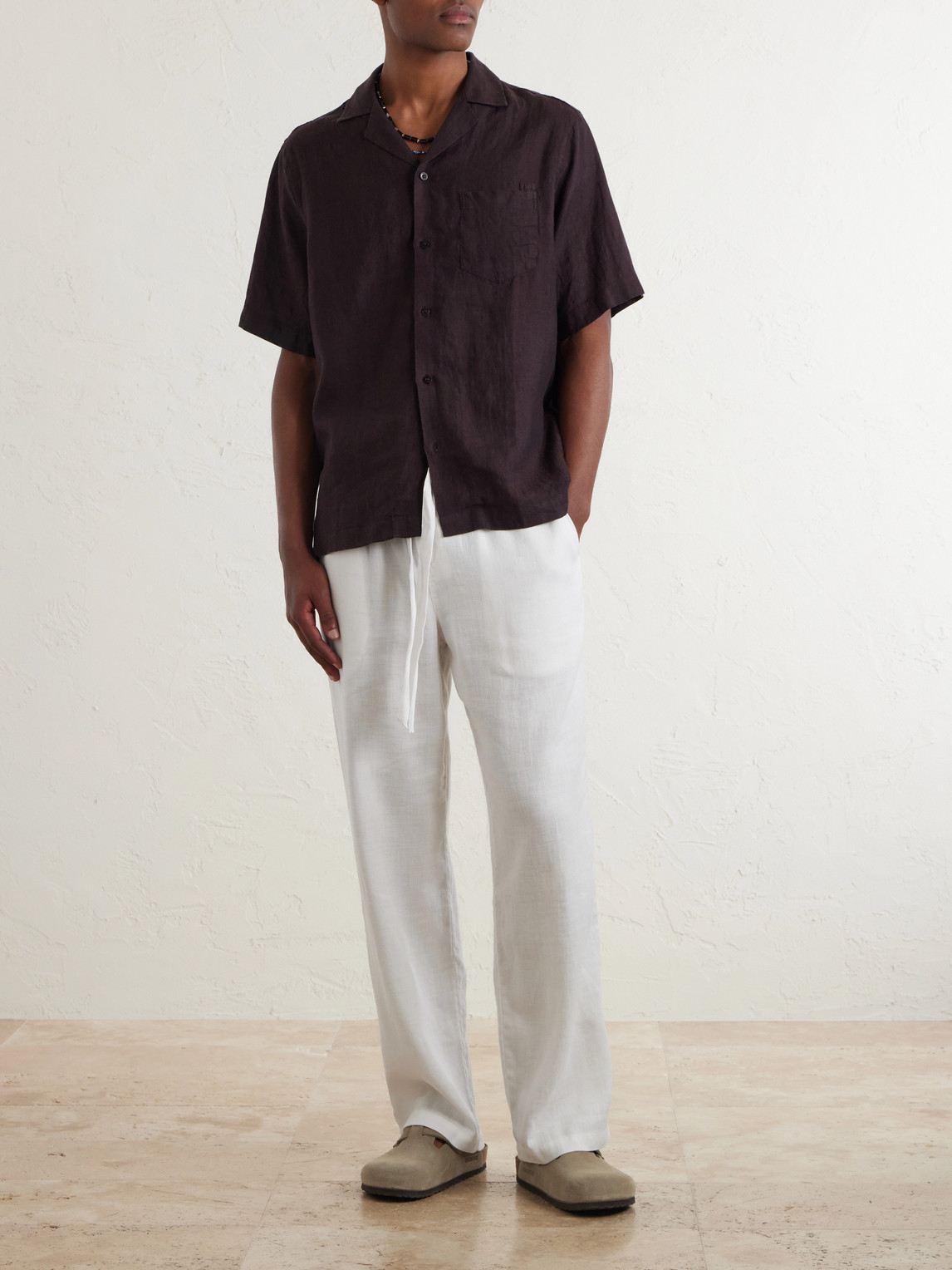 Frescobol Carioca Angelo Camp-Collar Linen Shirt - Men | Thumbnail 2 Frescobol Carioca Angelo Camp-Collar Linen Shirt - Men | Thumbnail 2