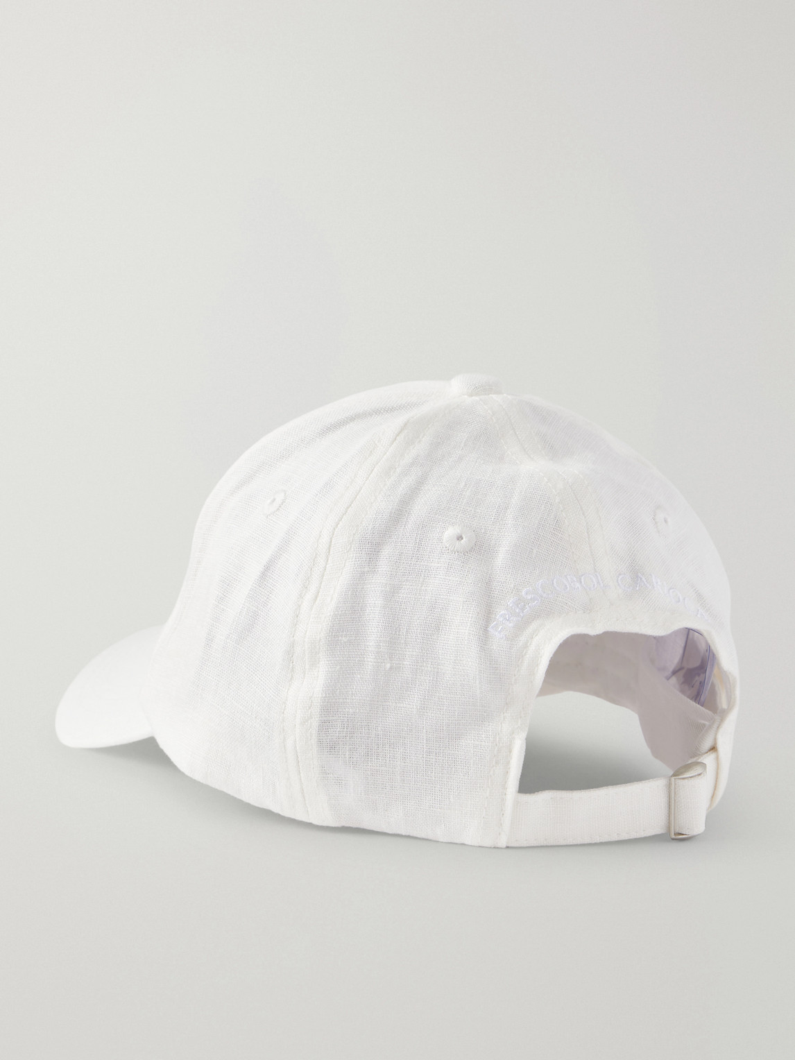  Frescobol Carioca - Fernando Linen Baseball Cap - Men - Neutrals 