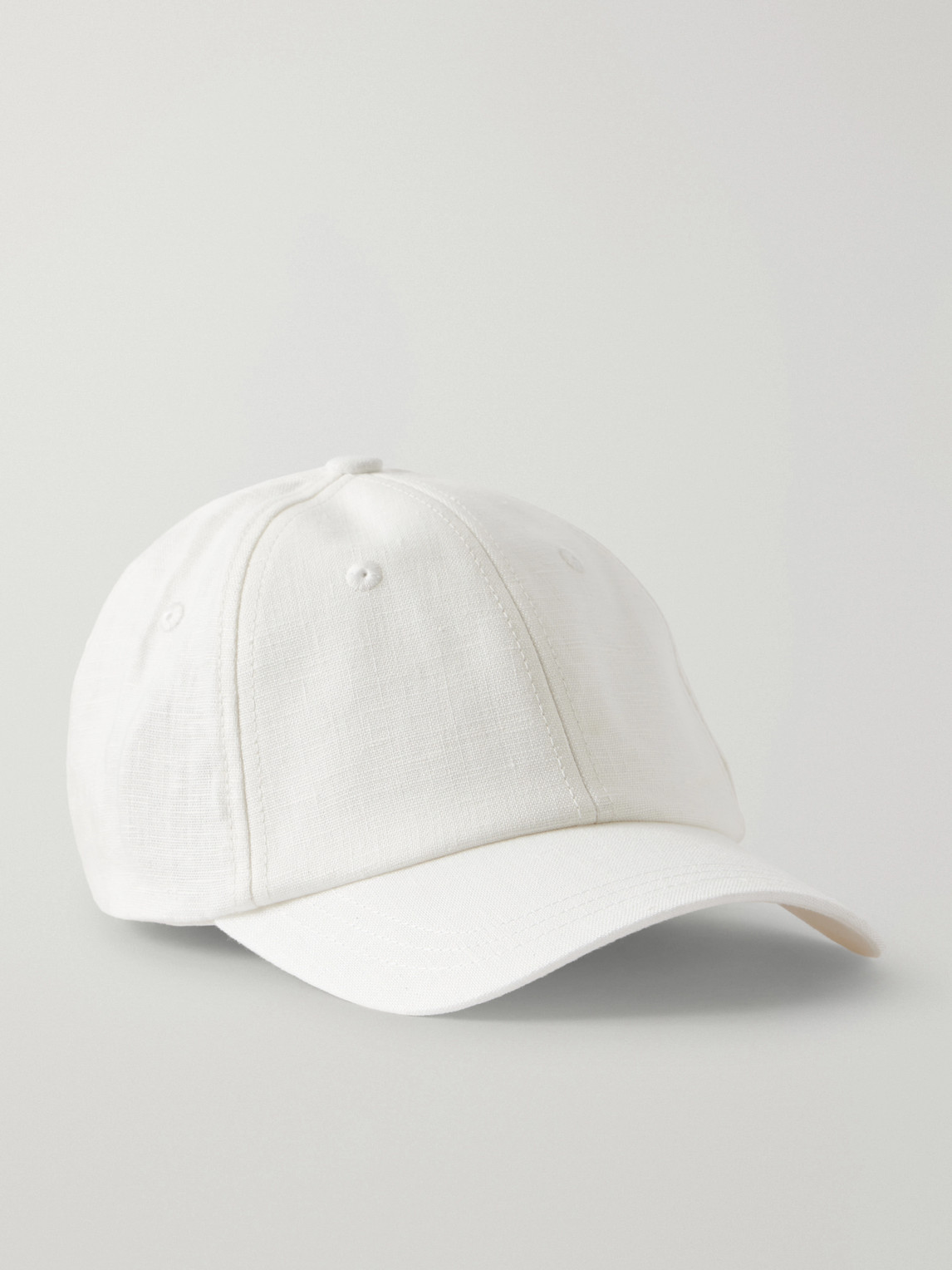 Frescobol Carioca Fernando Linen Baseball Cap In Neutral