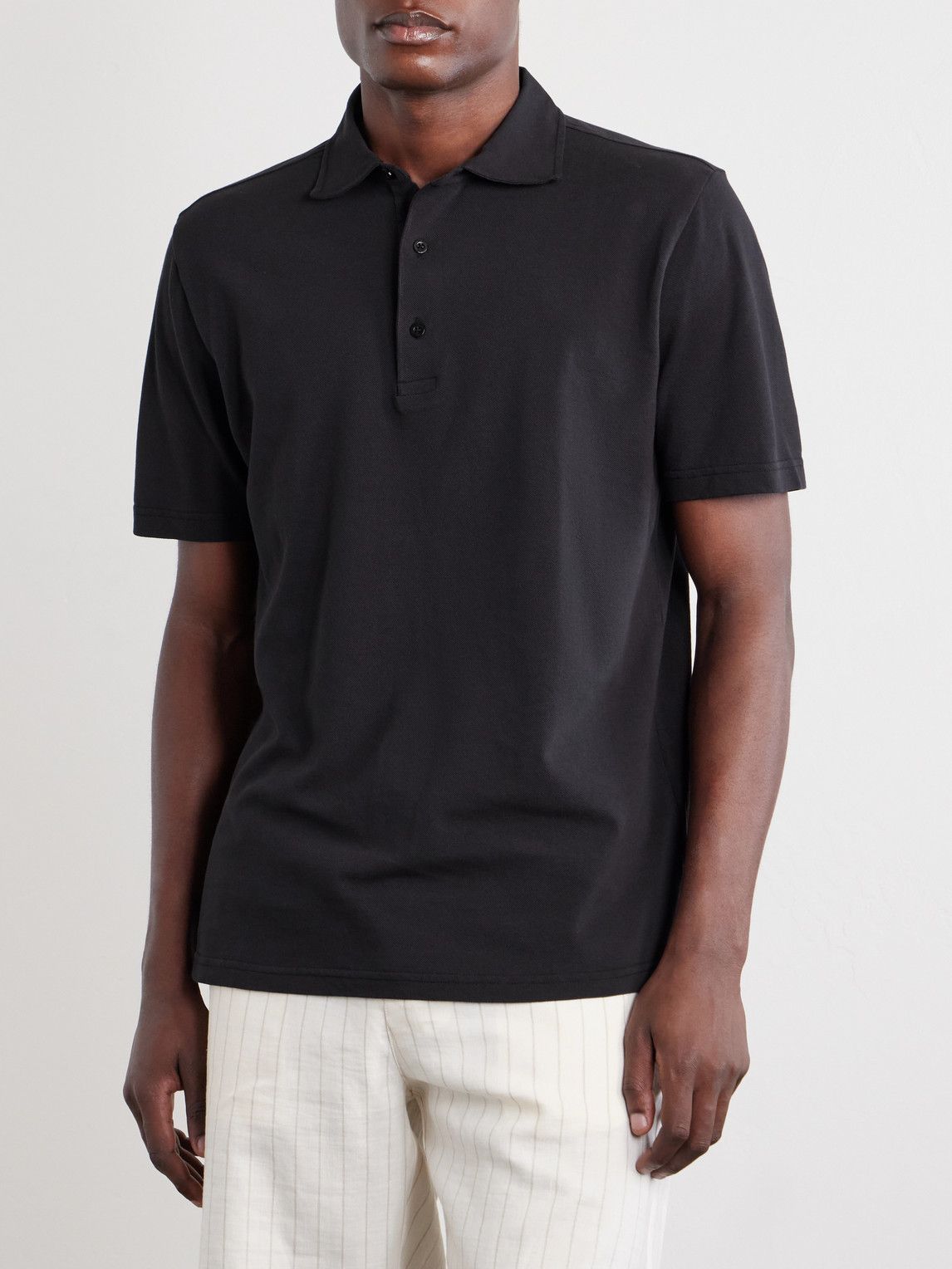 Frescobol Carioca Luca Cotton-Piqué Polo Shirt - Men | Thumbnail 3 Frescobol Carioca Luca Cotton-Piqué Polo Shirt - Men | Thumbnail 3