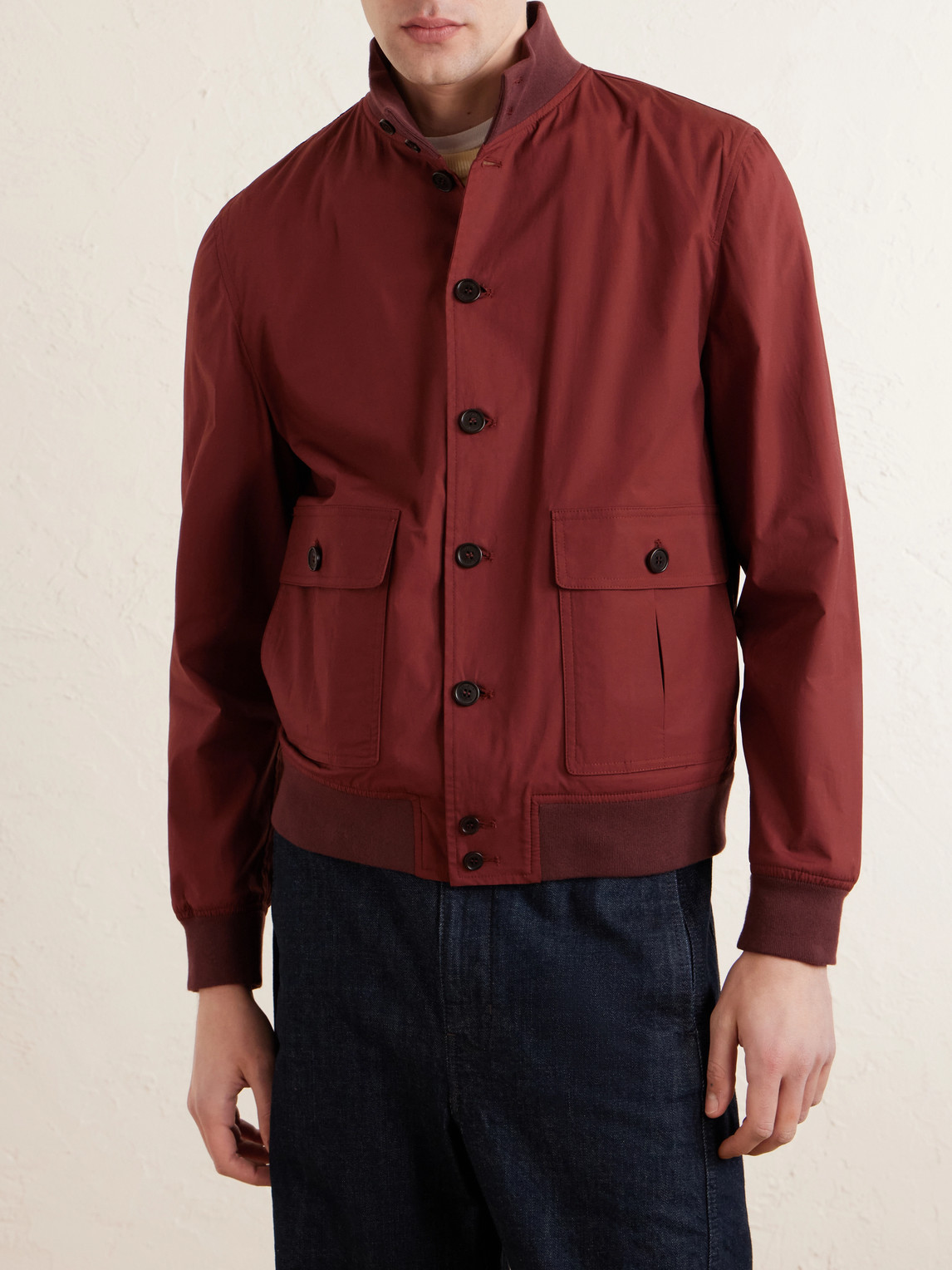  Valstar - Valstarino Cotton-blend Bomber Jacket - Men - Red - It 46 