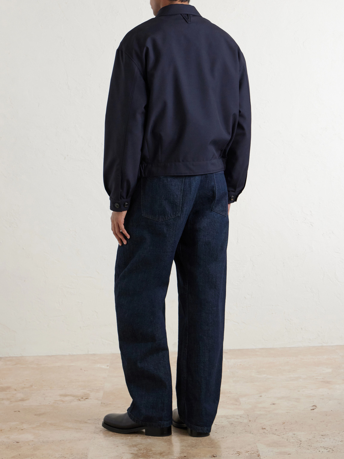 Valstar Stan Wool Bomber Jacket In Blue