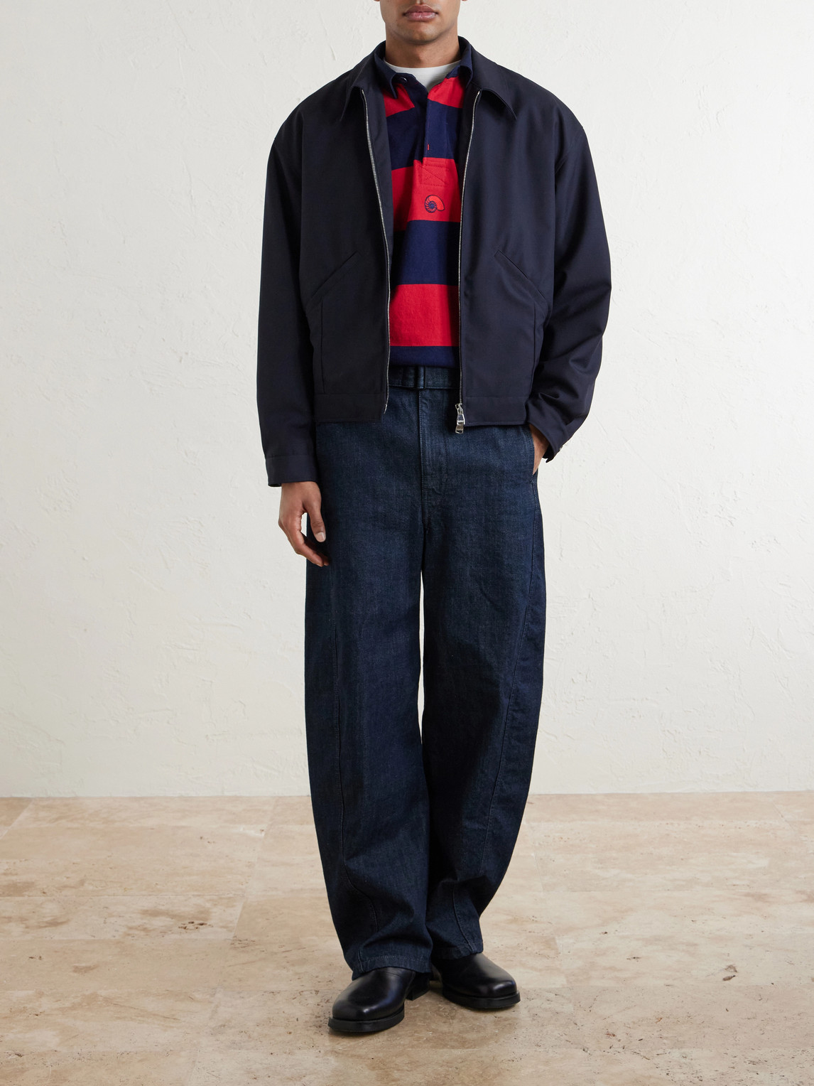 Valstar Stan Wool Bomber Jacket In Blue