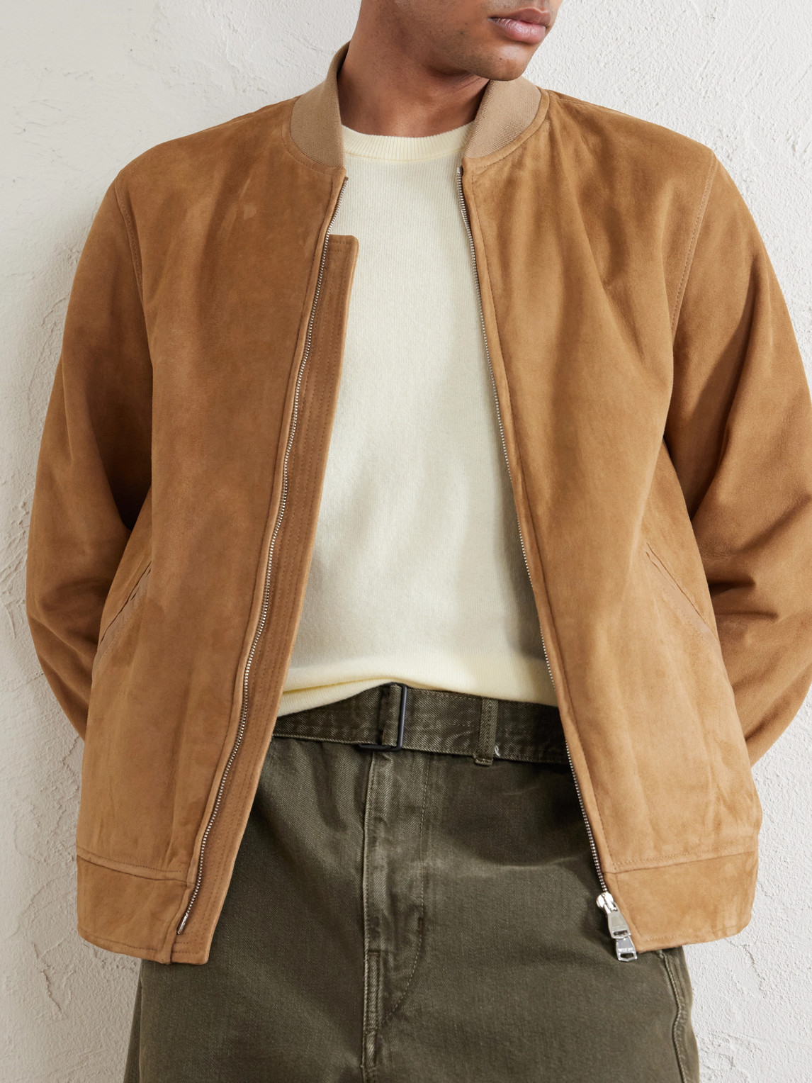 Evans Suede Bomber Jacket