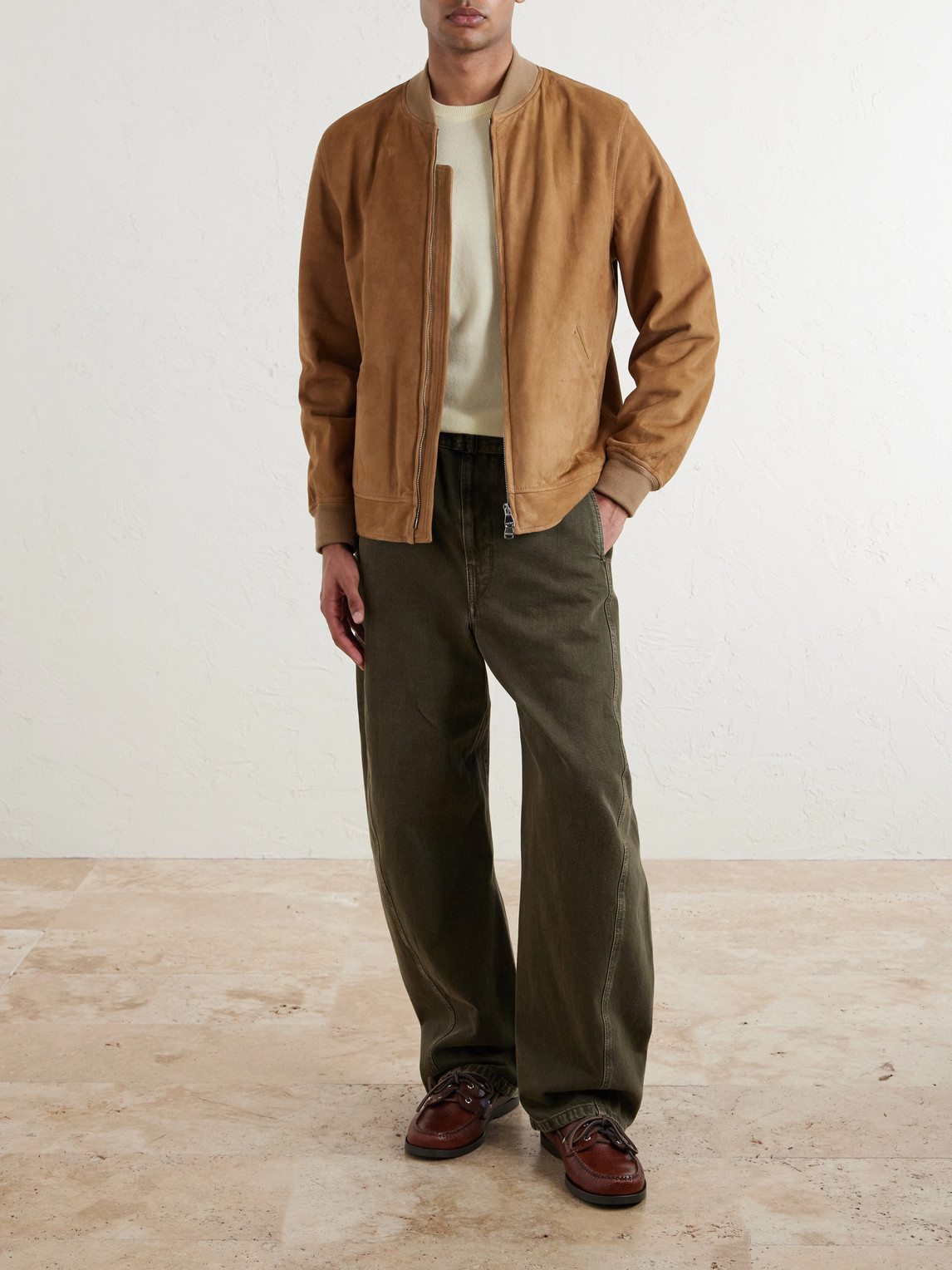 Evans Suede Bomber Jacket