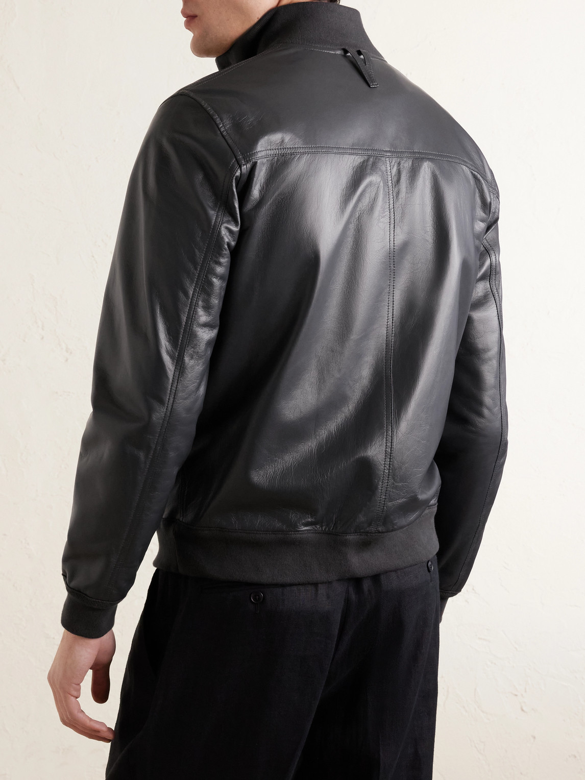  Valstar - Valstarino Leather Jacket - Men - Black - It 48 