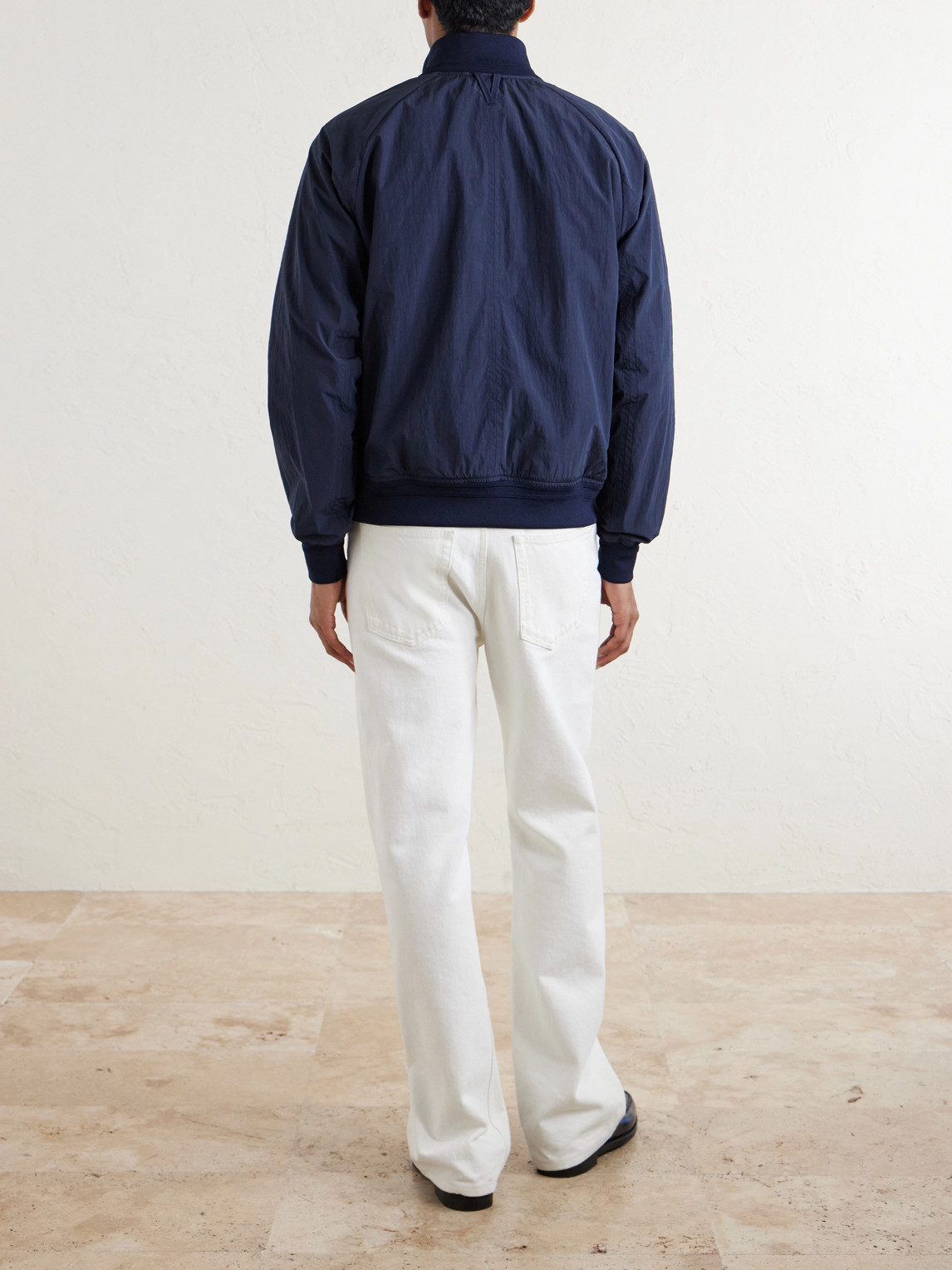 Valstar Ino Shell Bomber Jacket In Blue