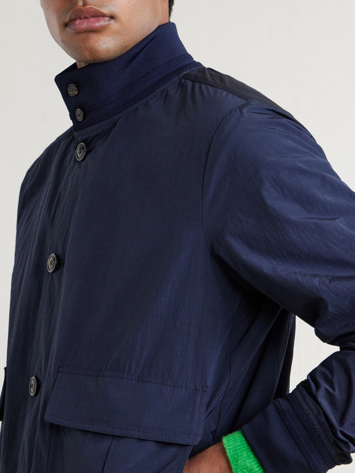 Valstar Ino Shell Bomber Jacket In Blue