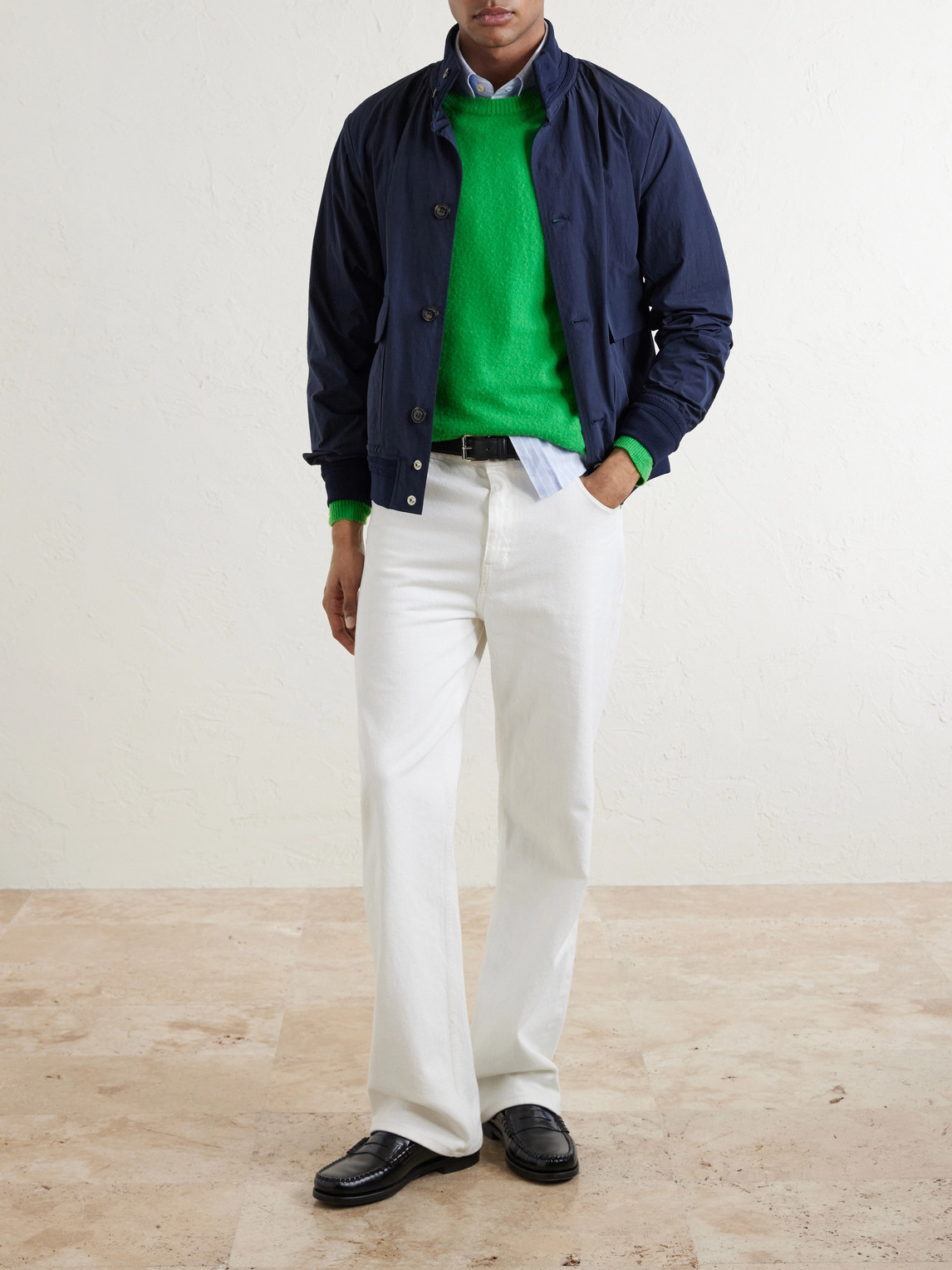 Valstar Ino Shell Bomber Jacket In Blue