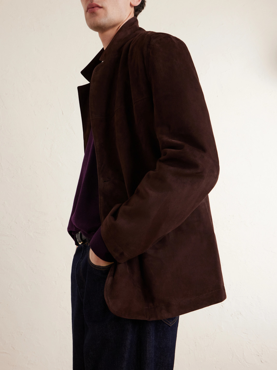 Valstar Suede Jacket In Brown