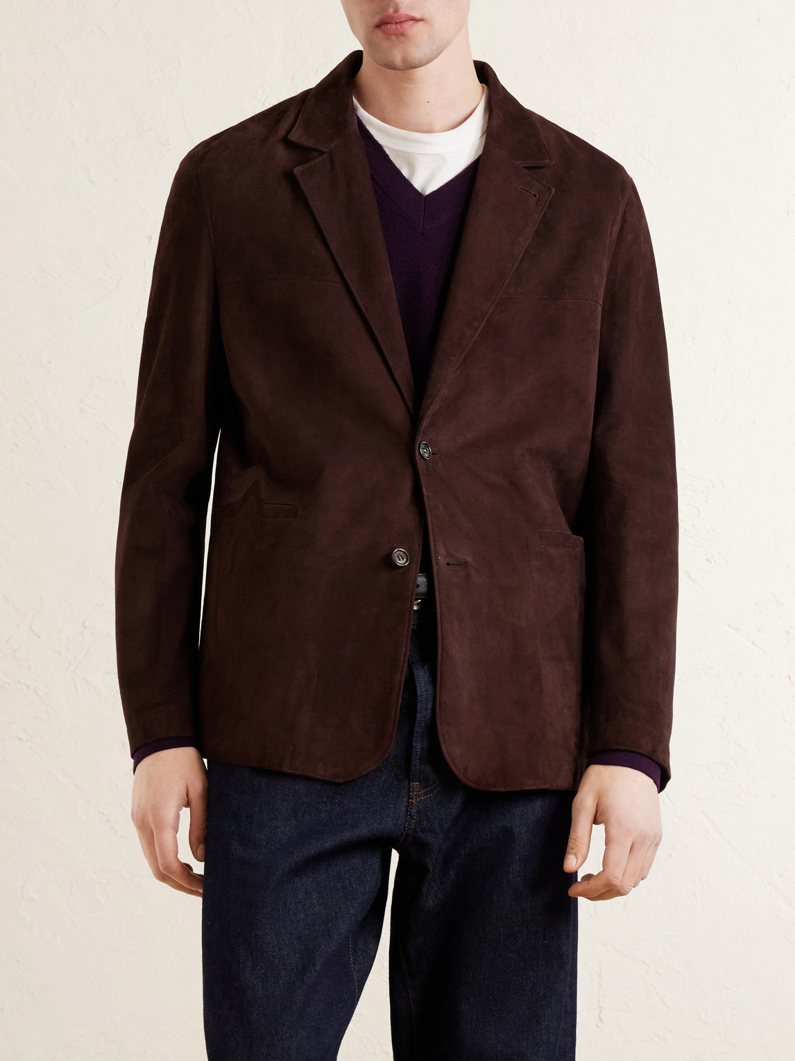 Valstar Suede Jacket In Brown