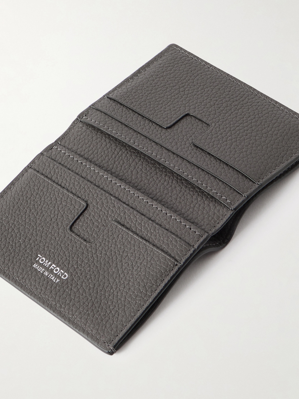 Tom Ford Full-Grain Leather Bifold Cardholder - Men | Thumbnail 4