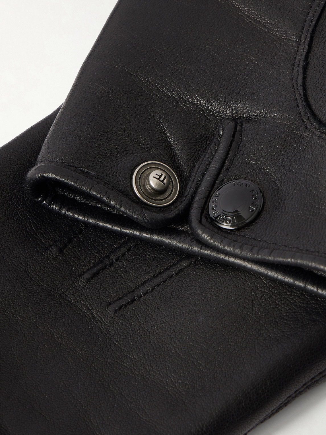 Tom Ford Leather Gloves In Pattern