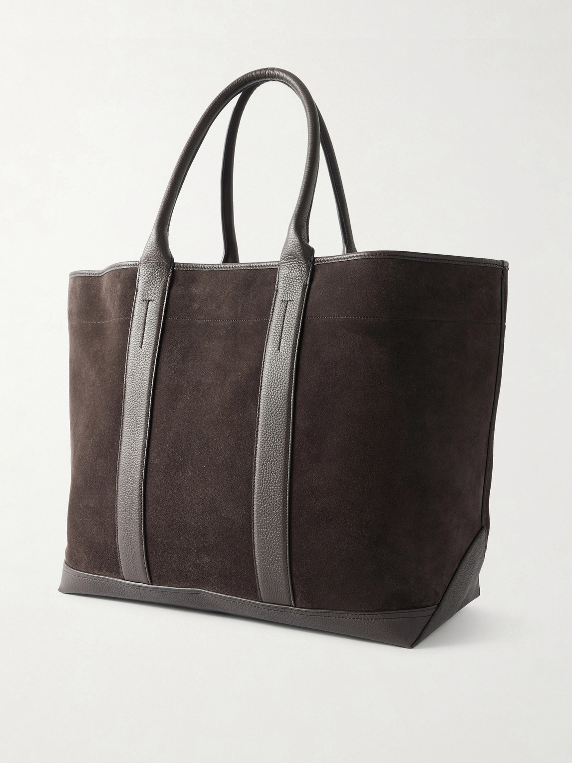 Tom Ford Leather-Trimmed Suede Weekend Bag - Men | Thumbnail 4 Tom Ford Leather-Trimmed Suede Weekend Bag - Men | Thumbnail 4