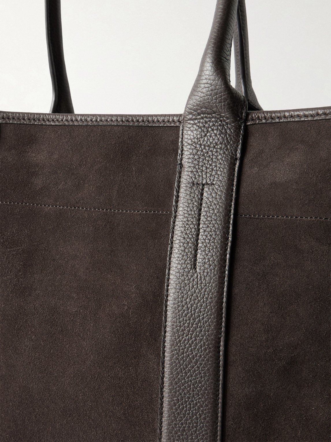 Tom Ford Leather-Trimmed Suede Weekend Bag - Men | Thumbnail 5 Tom Ford Leather-Trimmed Suede Weekend Bag - Men | Thumbnail 5