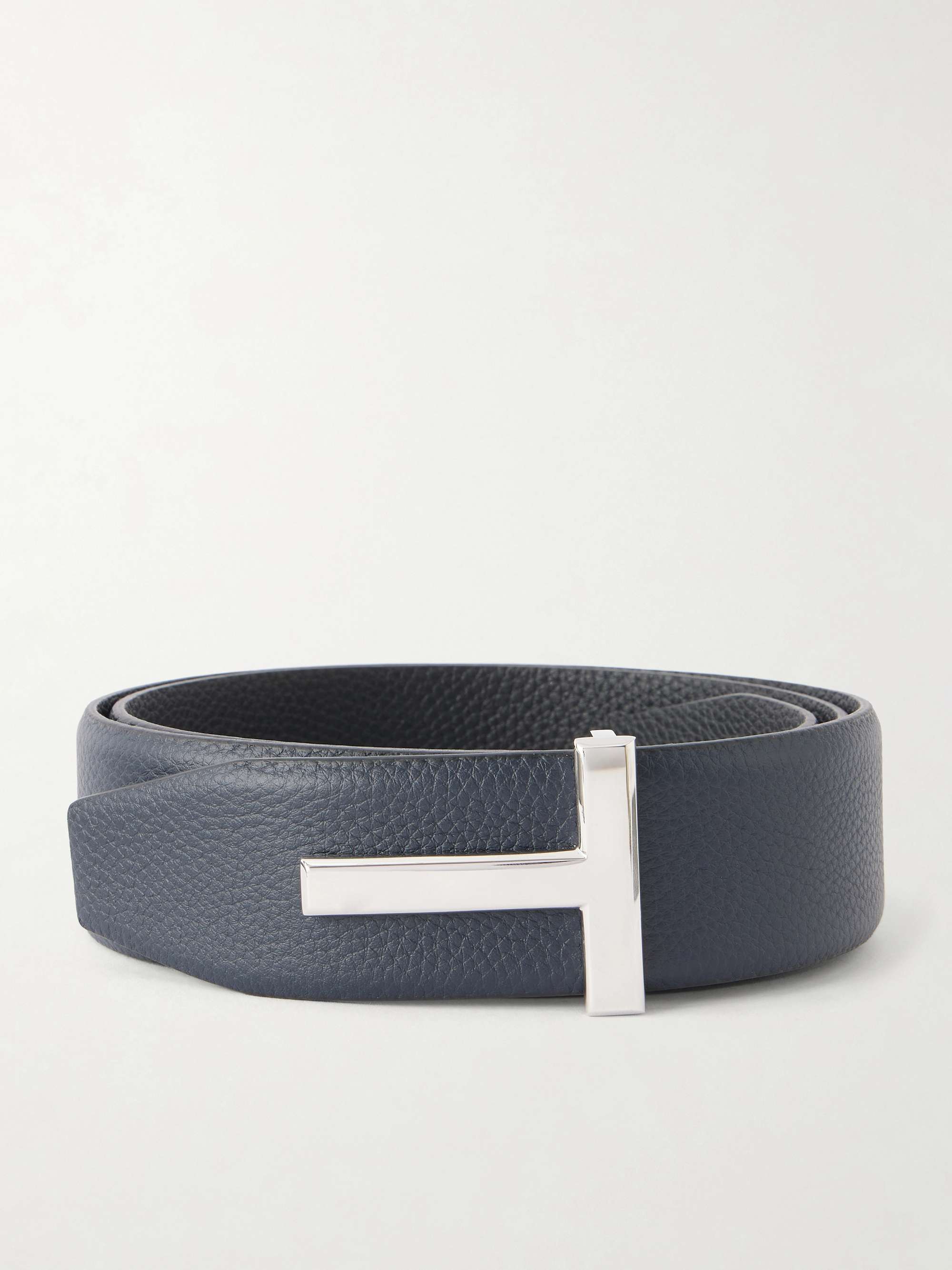 TOM FORD 4cm Reversible Full-Grain Leather Belt