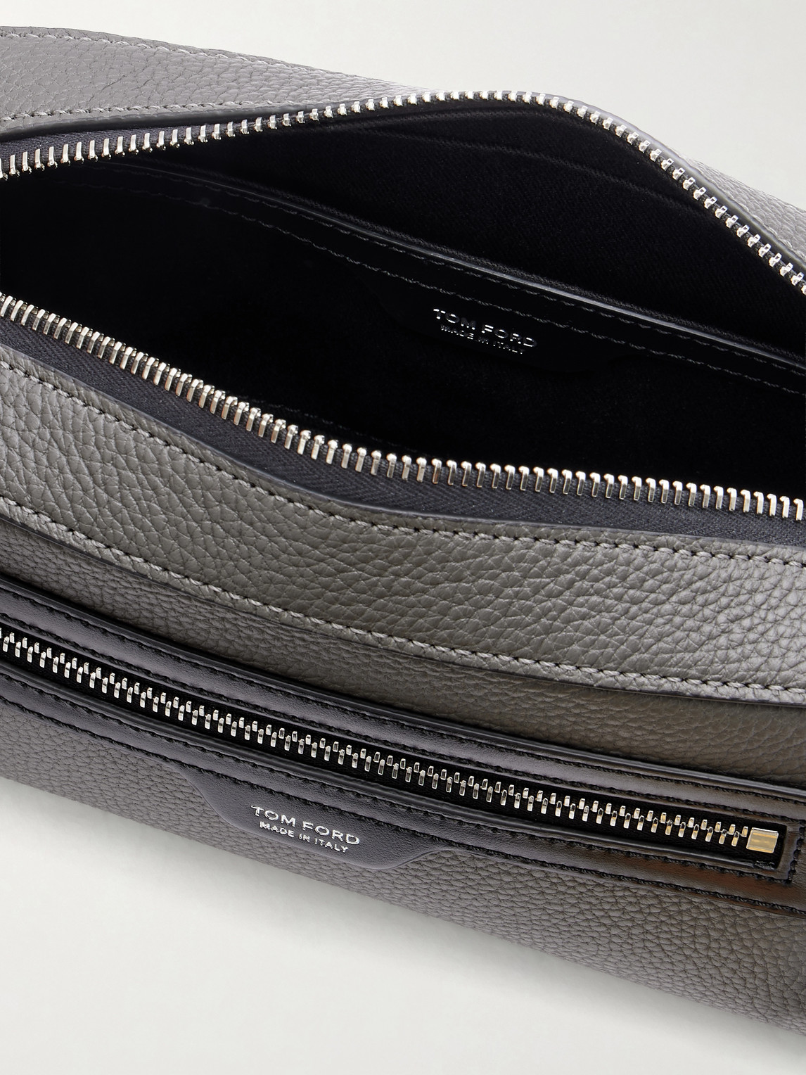  Tom Ford - Soft Leather Vanity Case - Men - Gray 