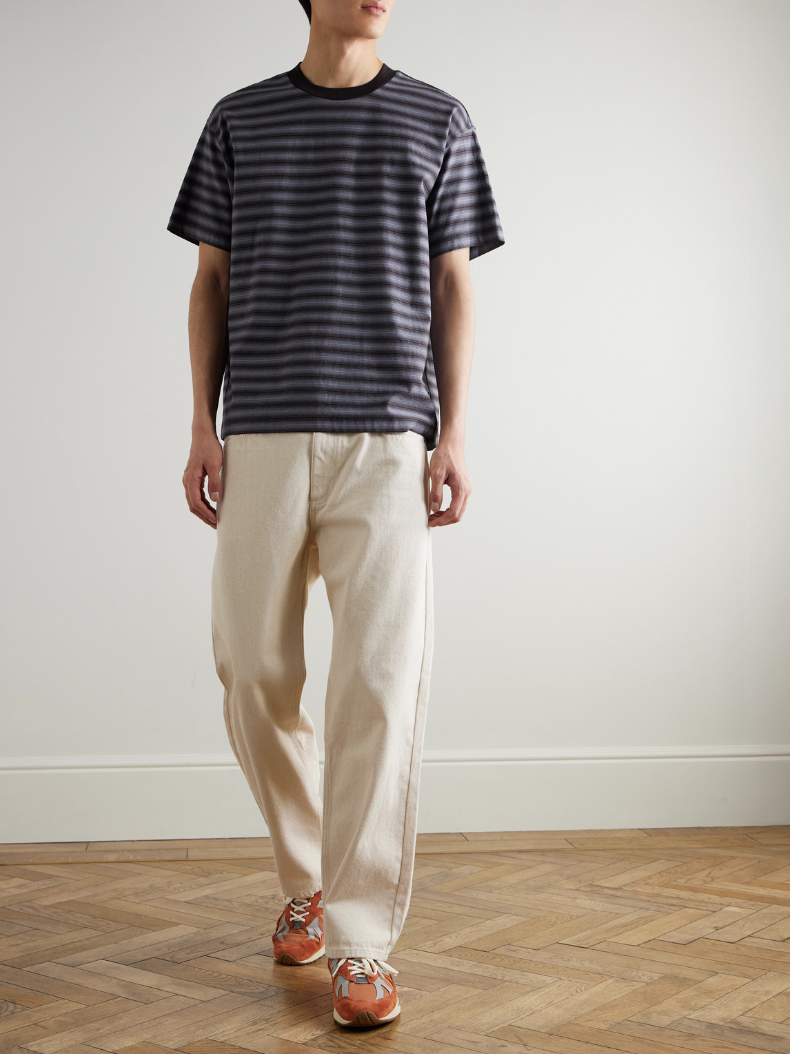 Lionel 30017 Striped Cotton-Jacquard T-Shirt