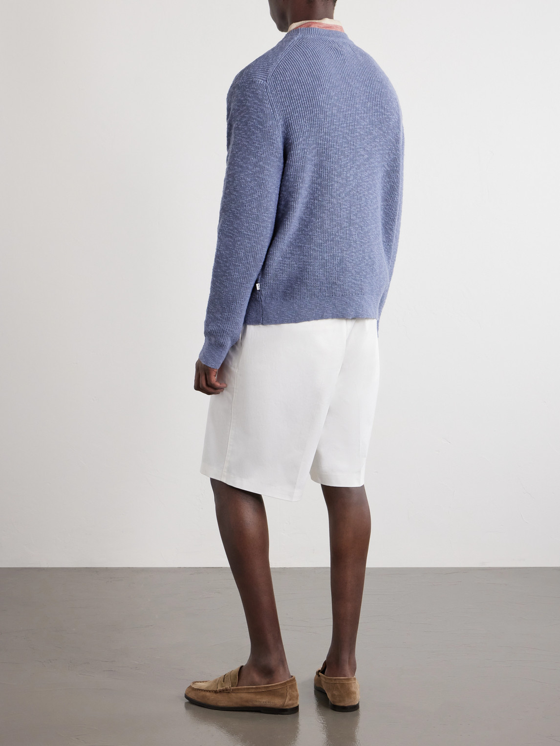  Nn07 - Russell Crew 60028 Cotton Sweater - Men - Blue - S 