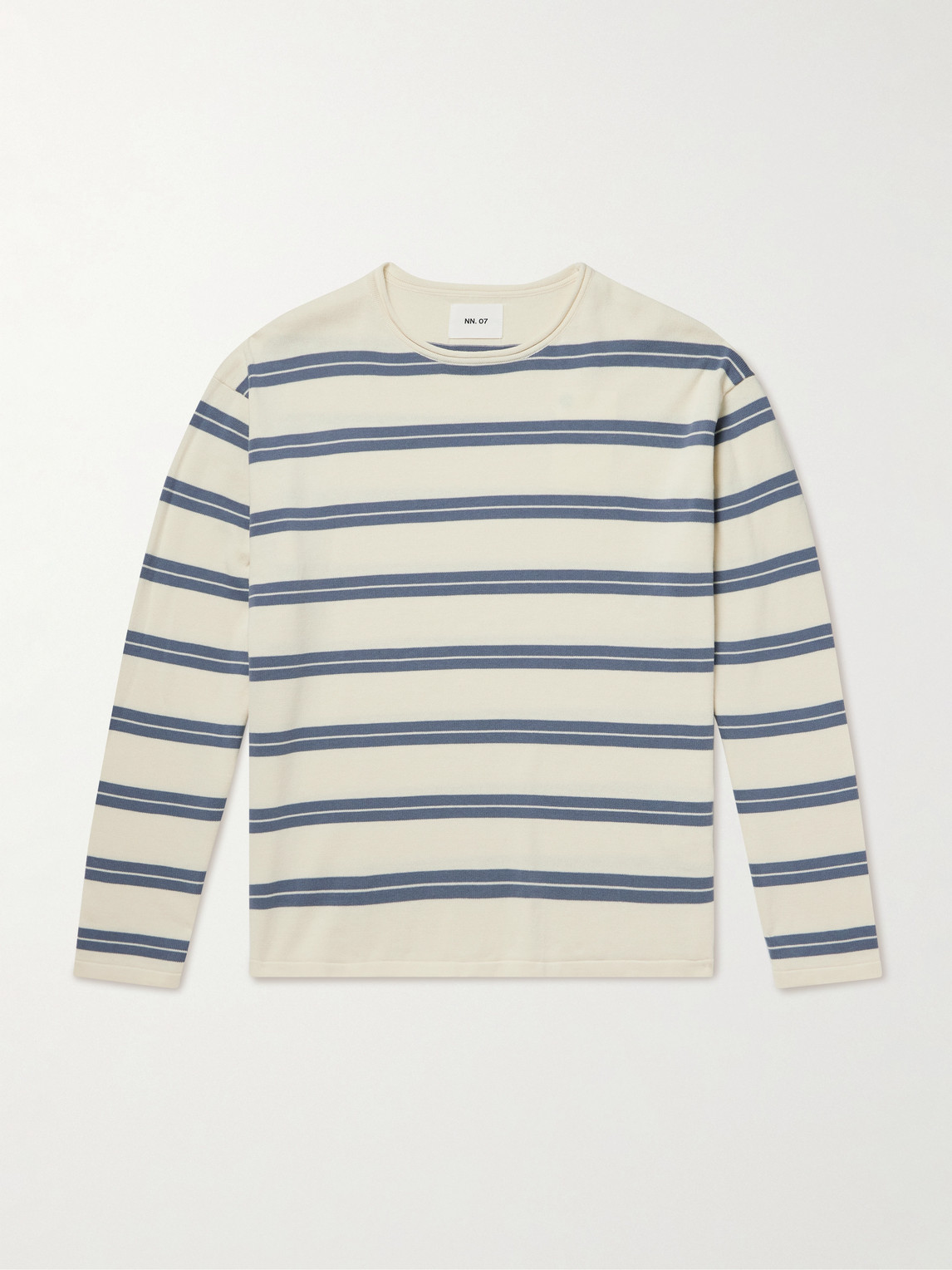 NN07 Sailor Crew 60019 Striped Organic Cotton-Jersey Sweater - Men
