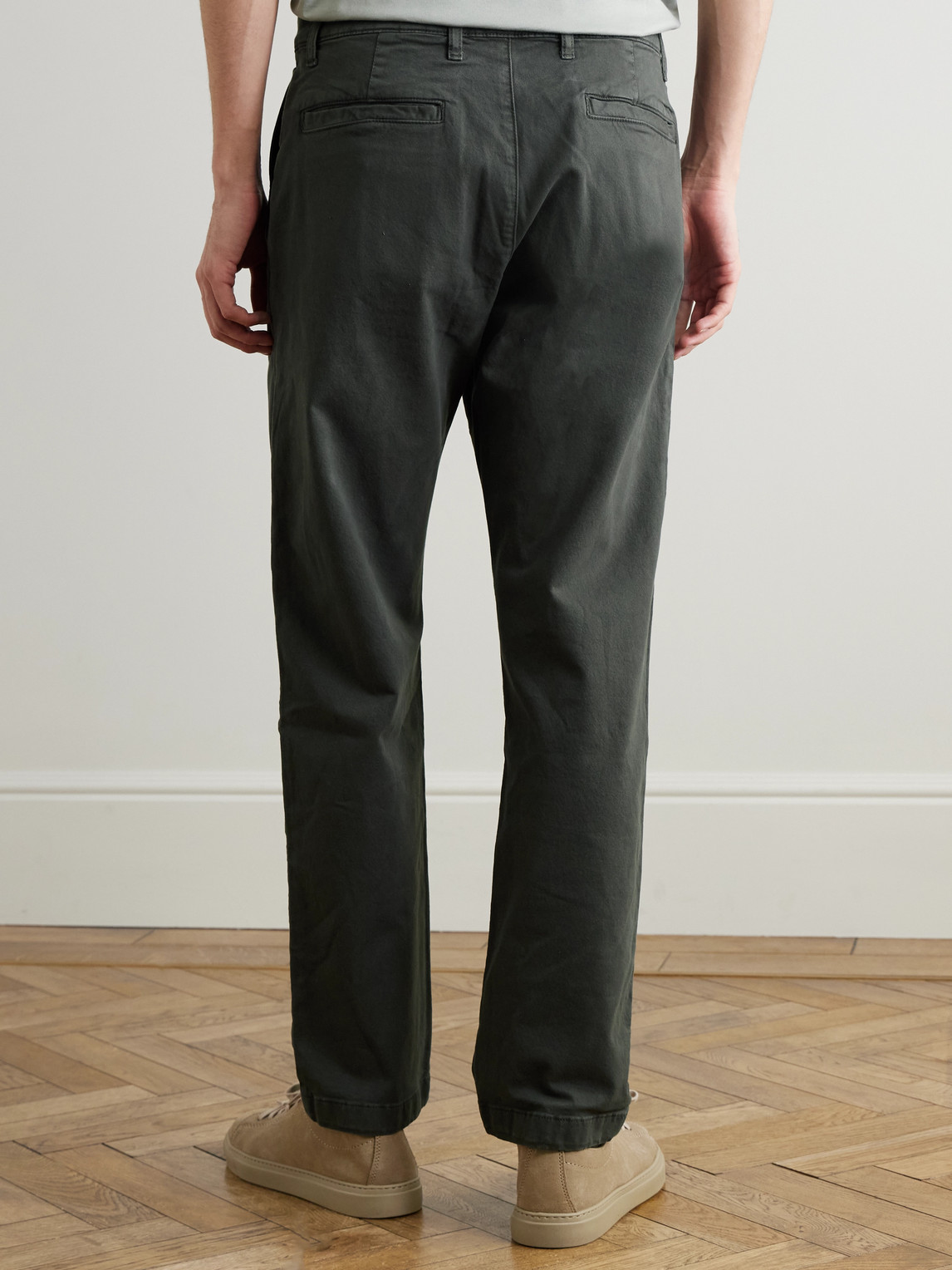 Aden 1923 Straight-Leg Organic Cotton-Blend Twill Trousers