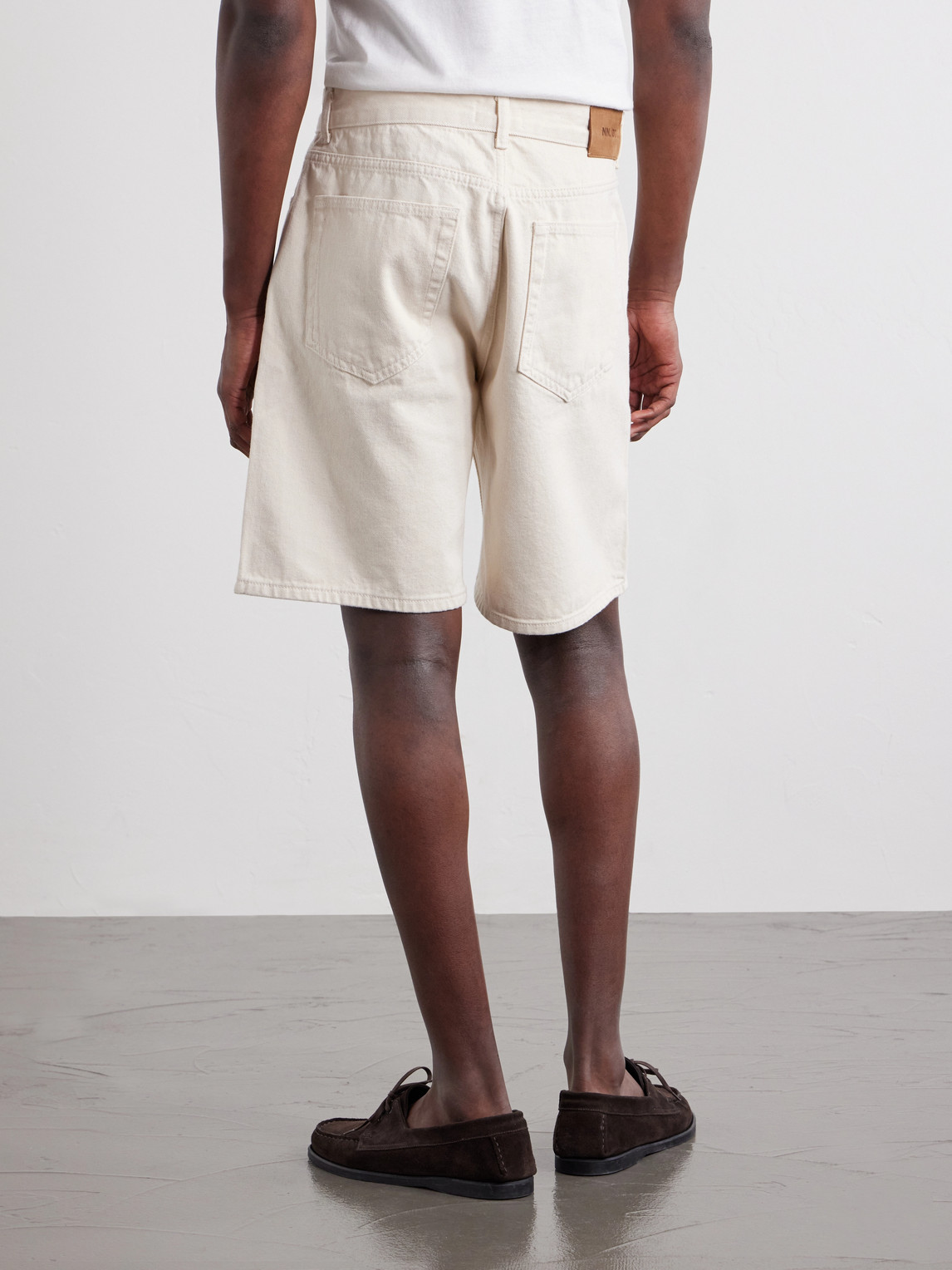  Nn07 - Otis Straight-leg Organic Denim Shorts - Men - Neutrals - Uk/us 28 