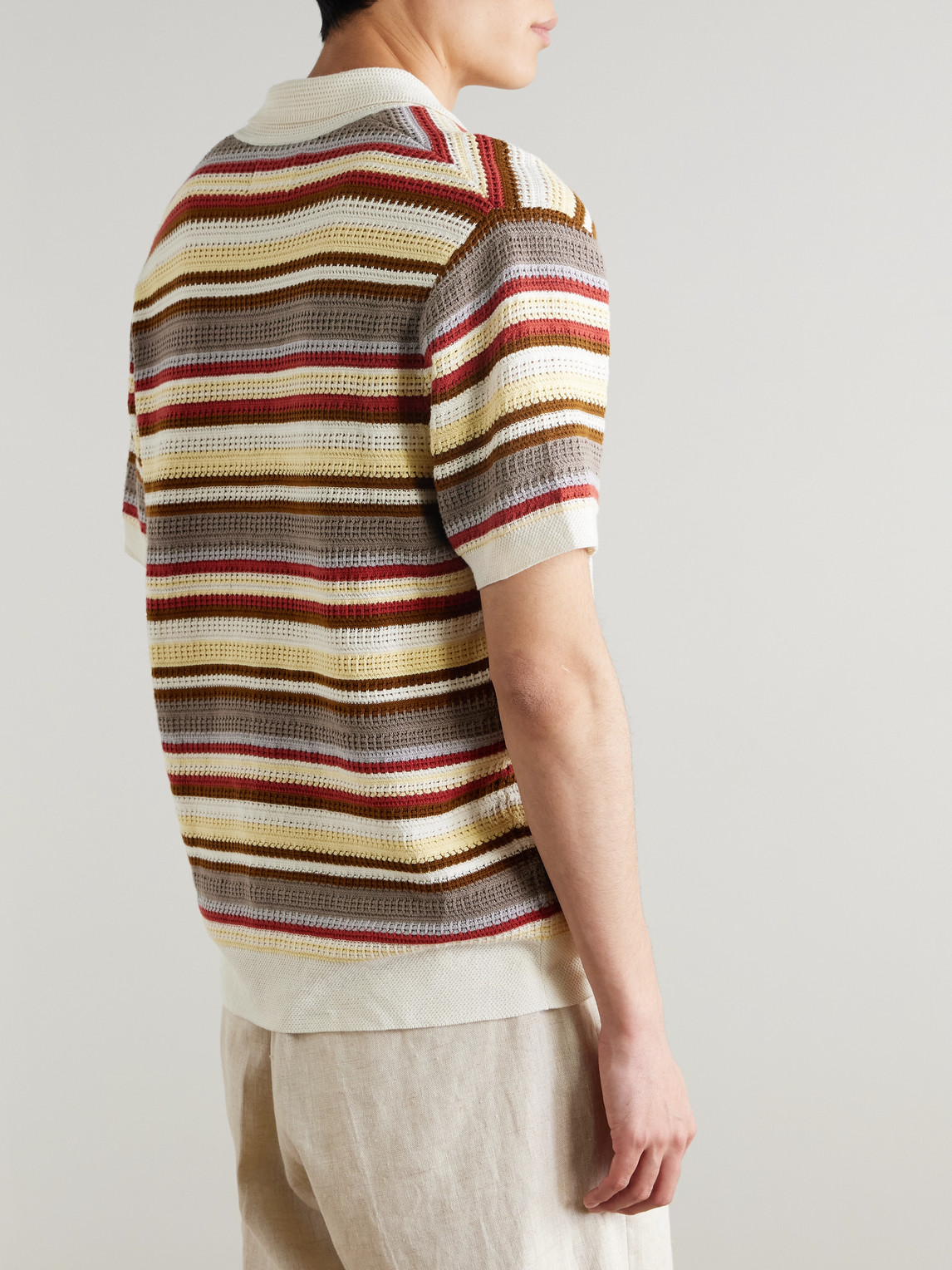 Lars 60019 Camp-Collar Striped