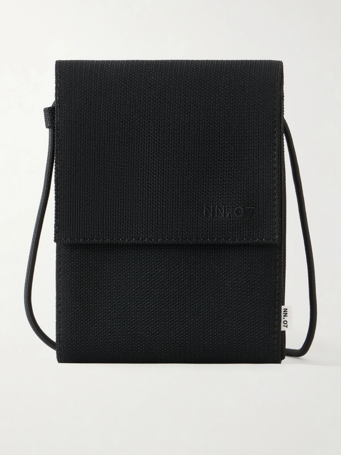 Nn07 Foldo Woven Pouch In Black