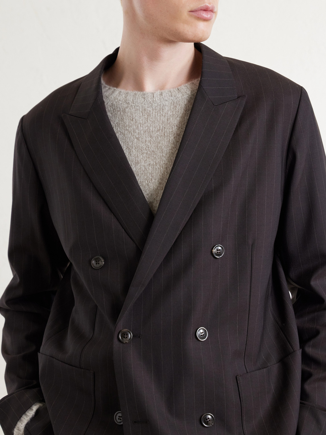 Jordin 10037 Double-Breasted Woven Blazer