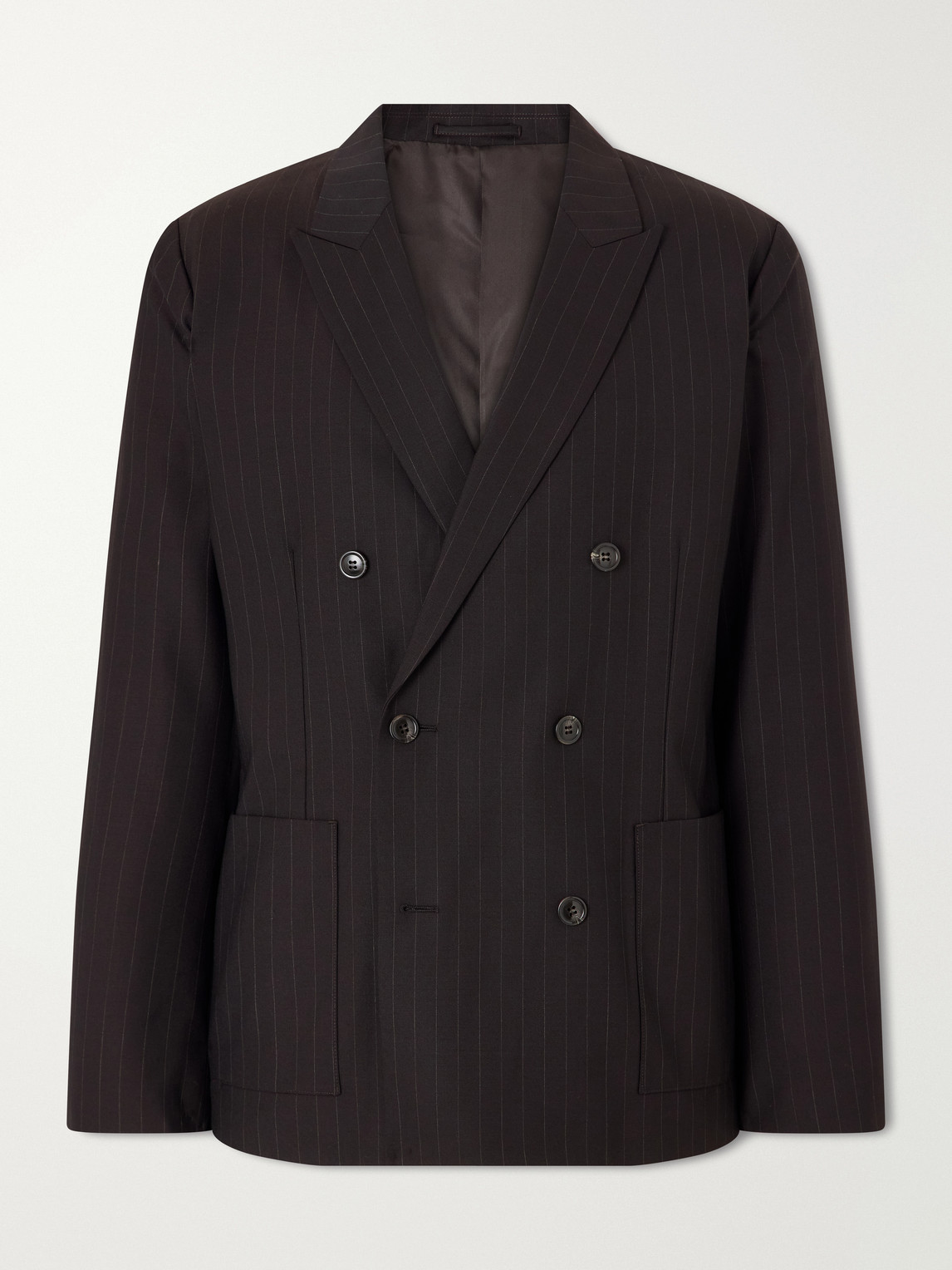 Nn07 Jordin 10037 Double-breasted Recycled Blazer In Brown