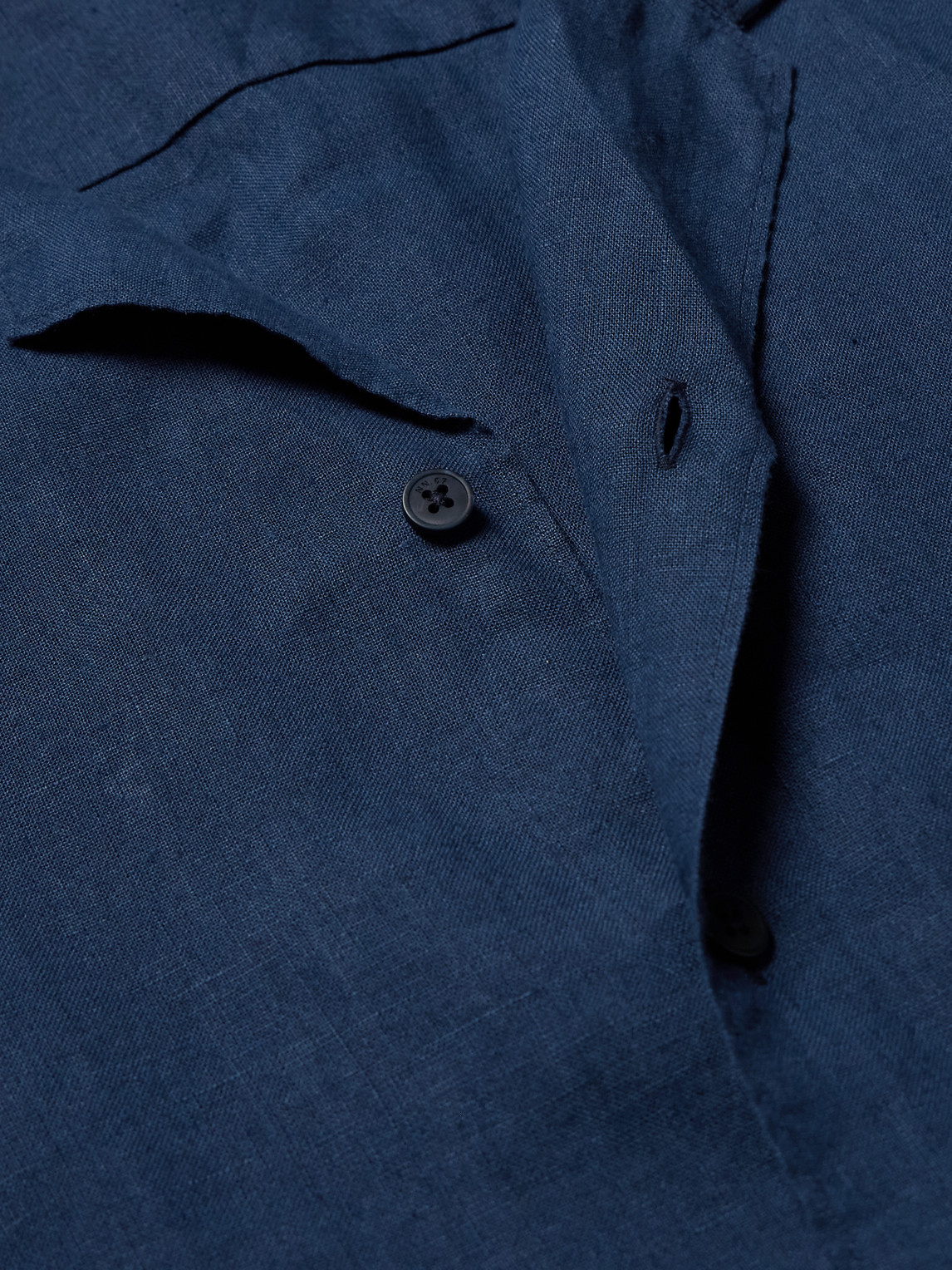  Nn07 - Julio 5708 Camp-collar Linen Shirt - Men - Blue - S 