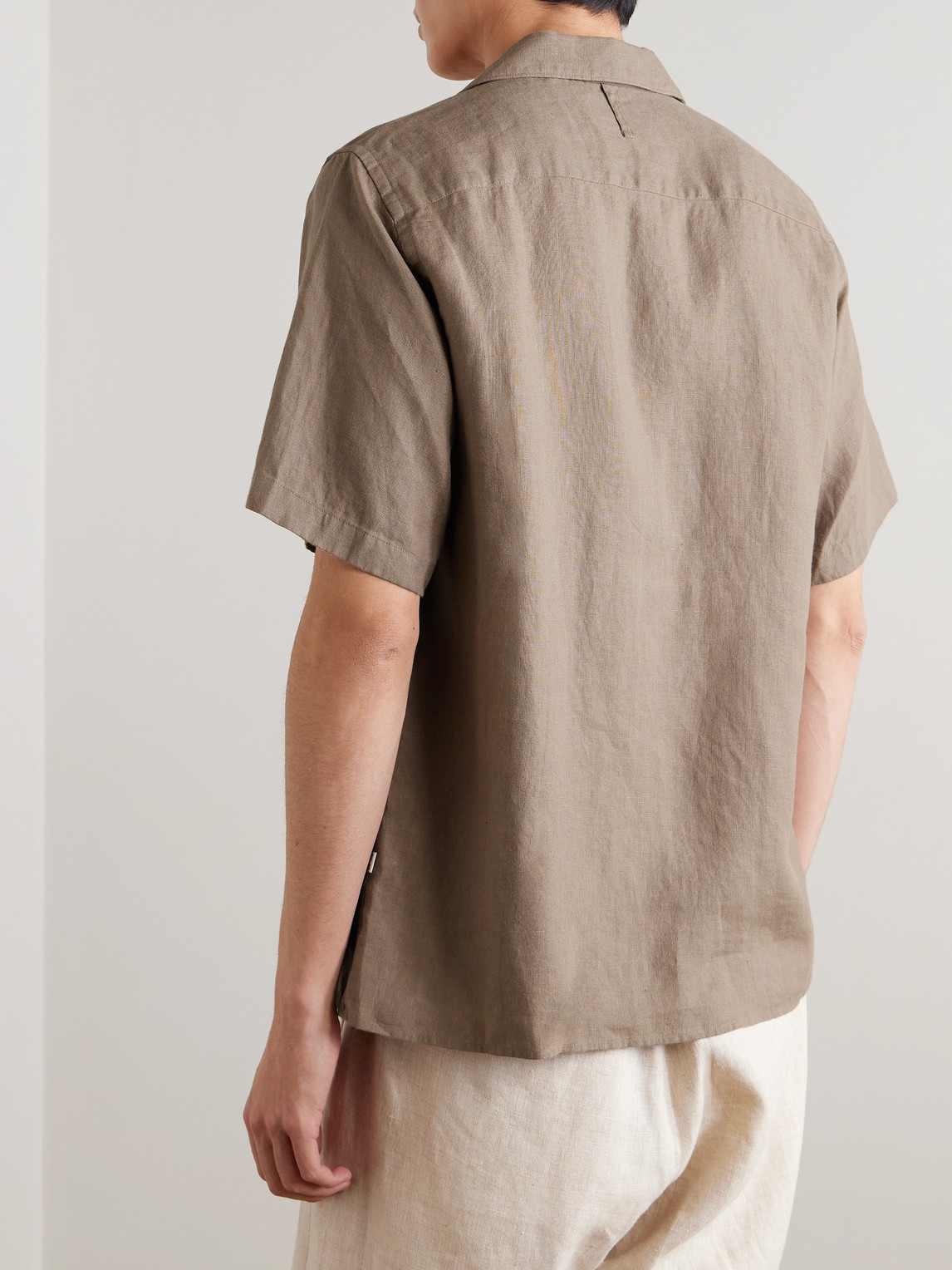 Julio 5708 Camp-Collar Linen Shirt