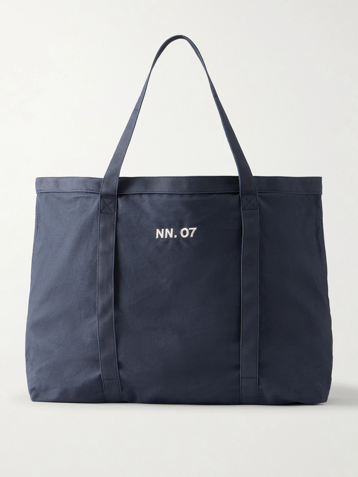 Nn07 Holiday Cotton Tote Bag In Blue