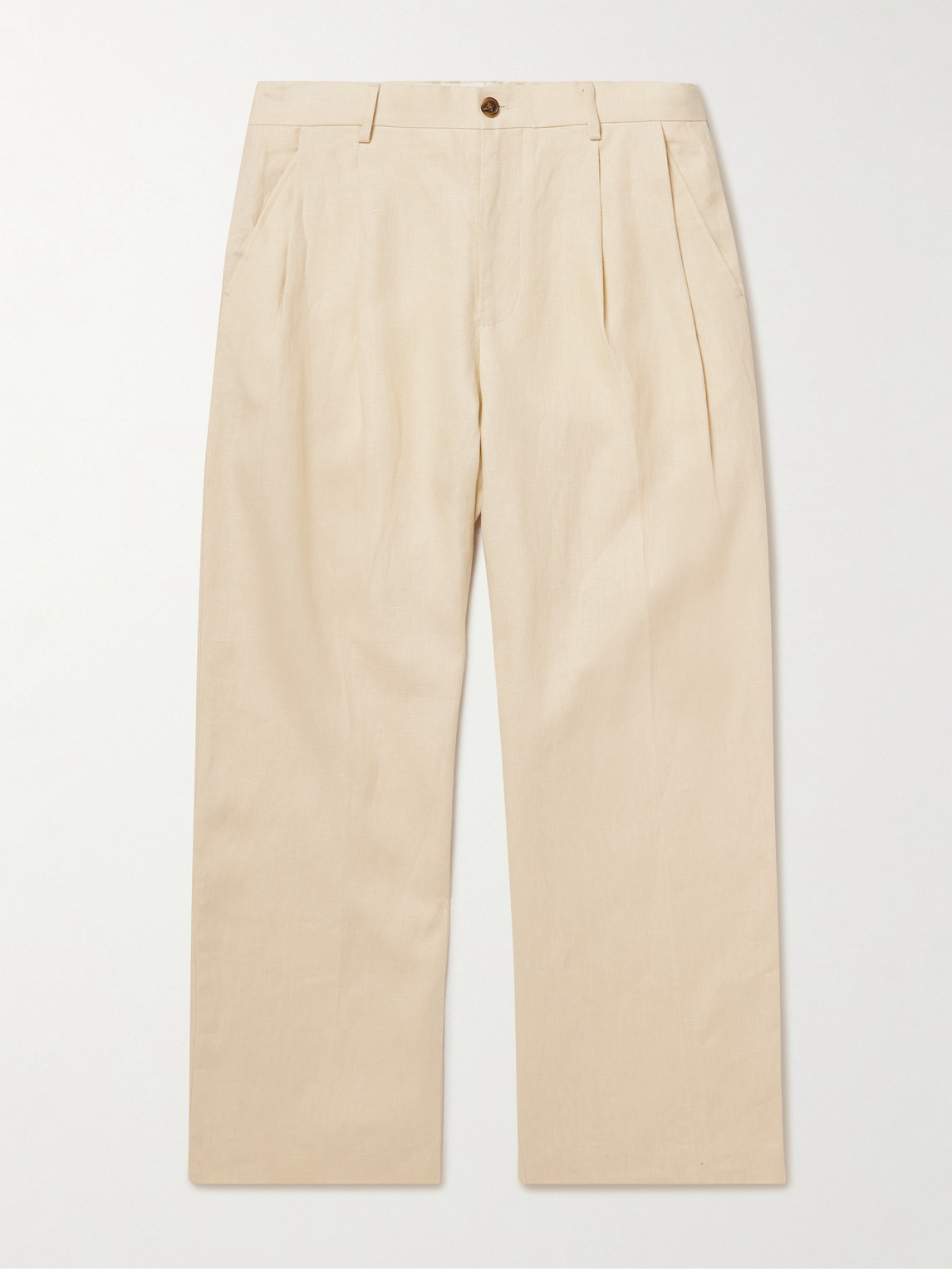 NN07 Justin 1454 Wide-Leg Pleated Linen Suit Trousers - Men | Thumbnail 7