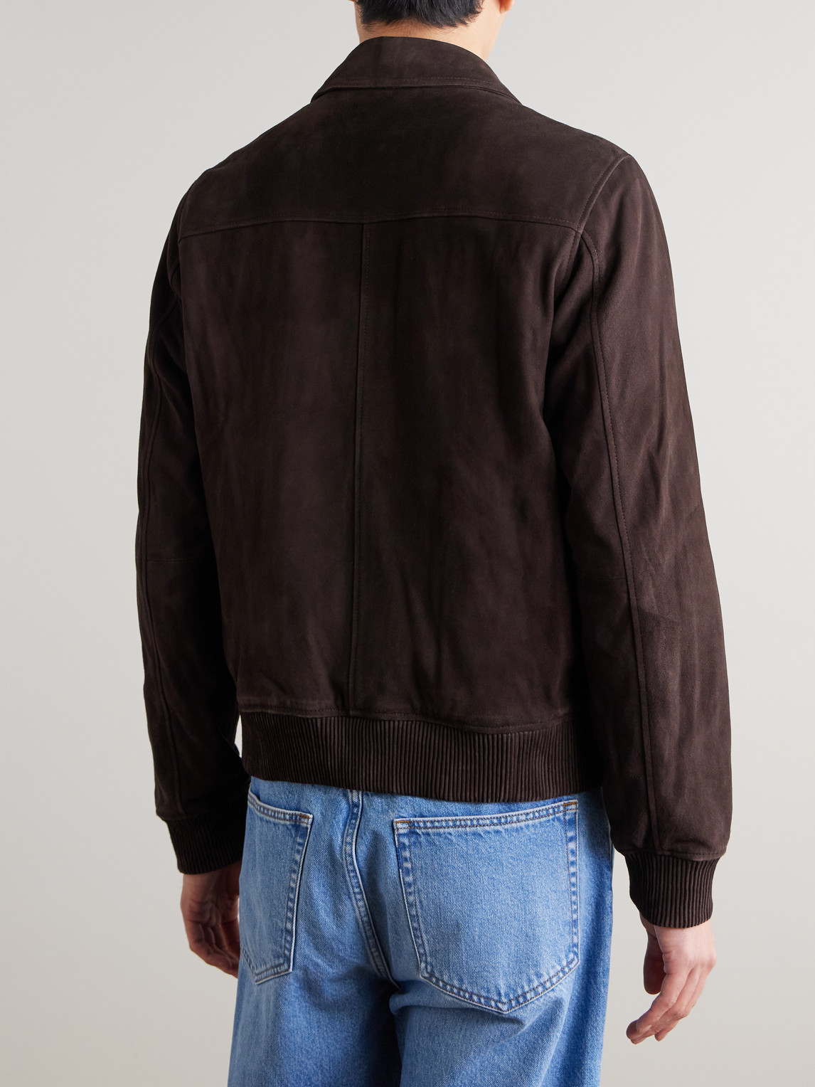  Nn07 - Owen 90031 Suede Jacket - Men - Brown - S 