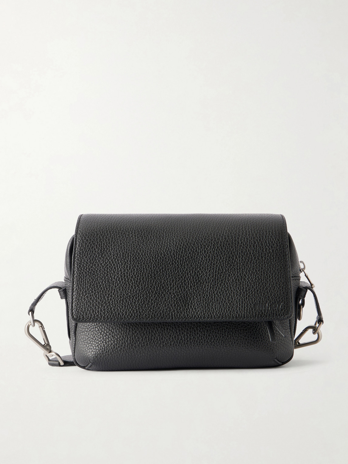 Nn07 Port Small Satchel 90023 Full-grain Leather Messenger Bag In Black
