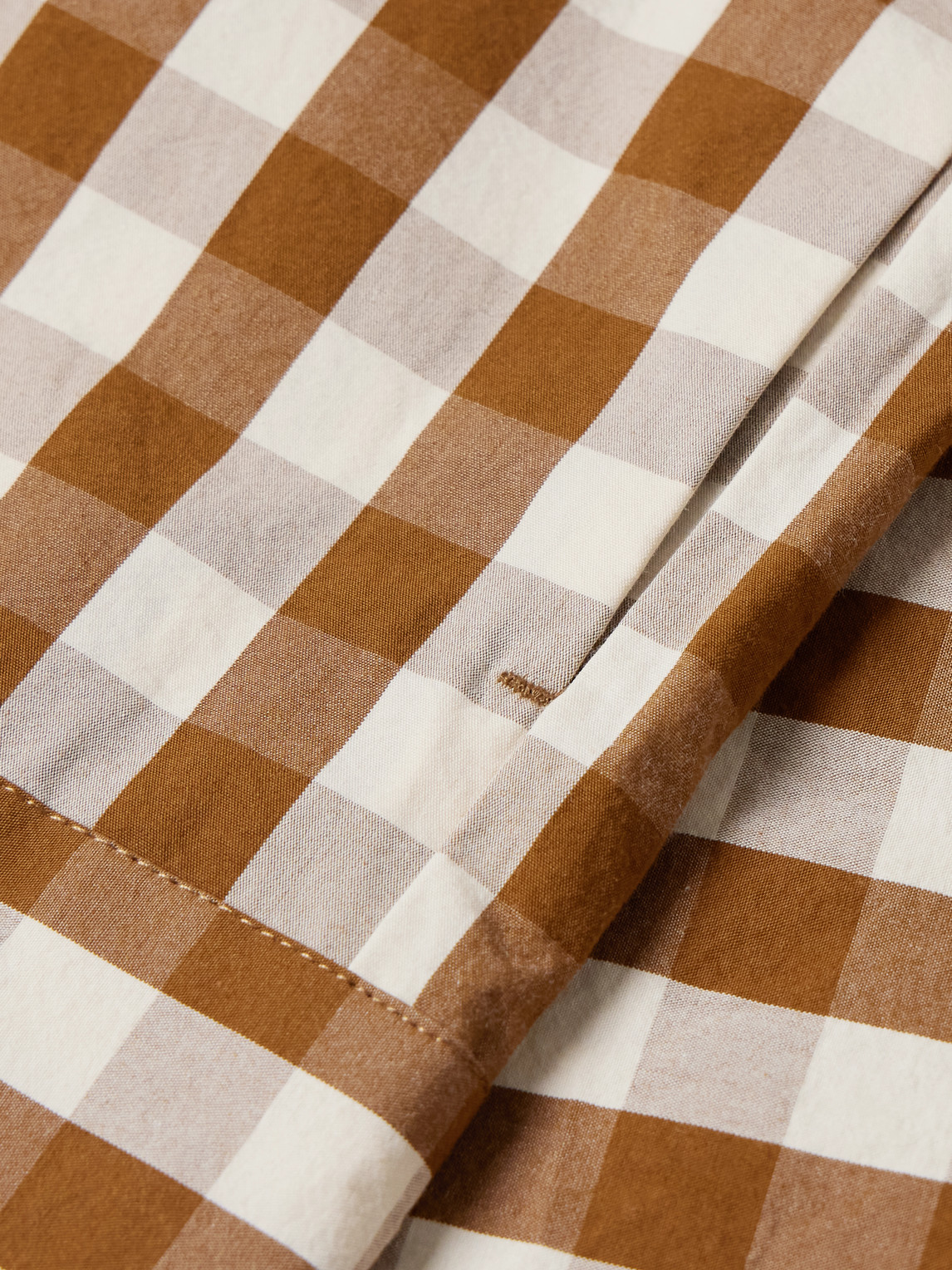  Nn07 - Reed 50071 Gingham Cotton Overshirt - Men - Neutrals - S 