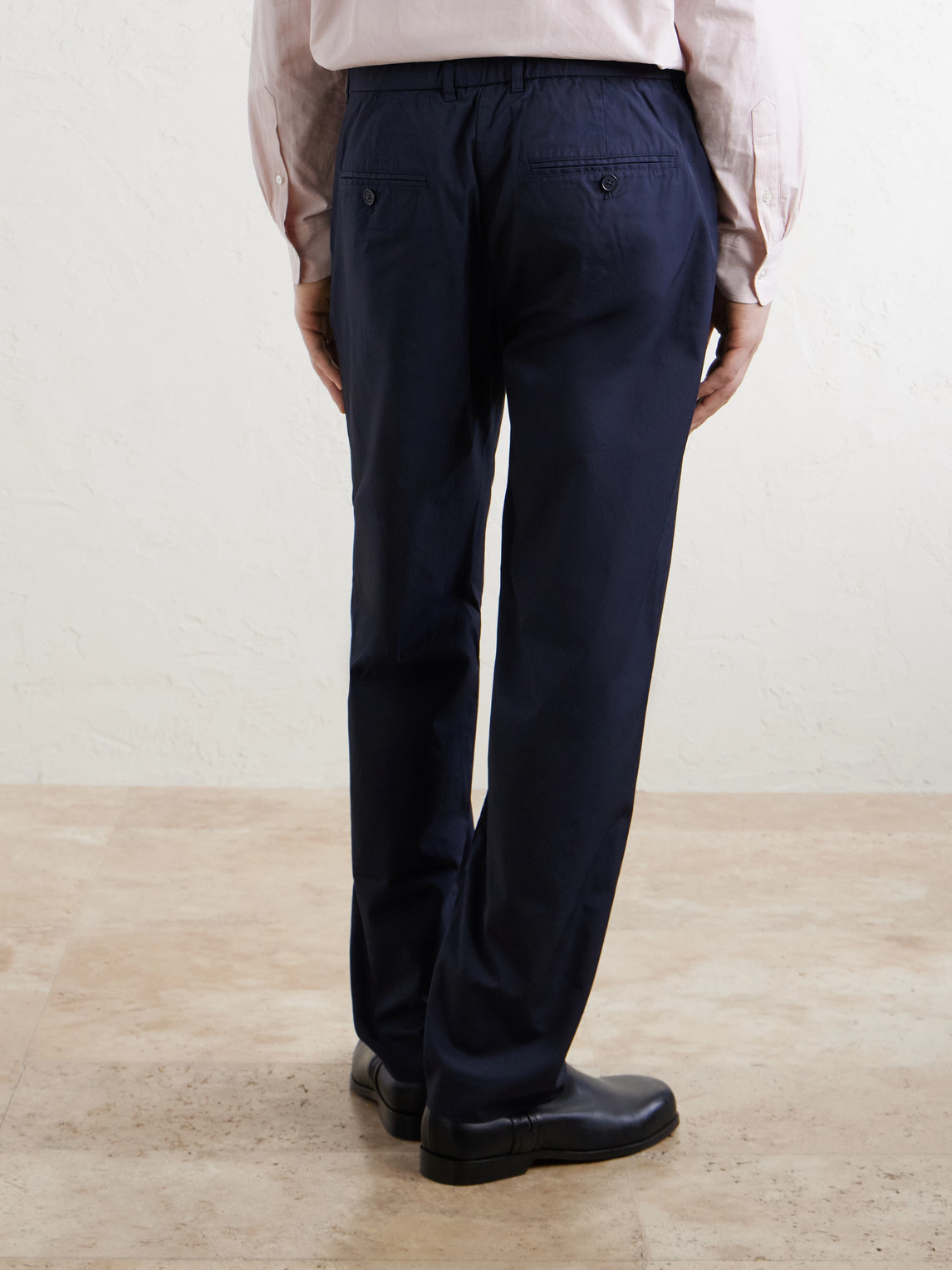 Brendan 10042 Straight-Leg Organic Cotton-Blend Chino